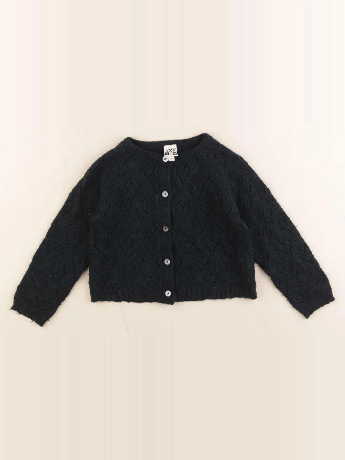 Bonton - gilet bleu - 4 ans