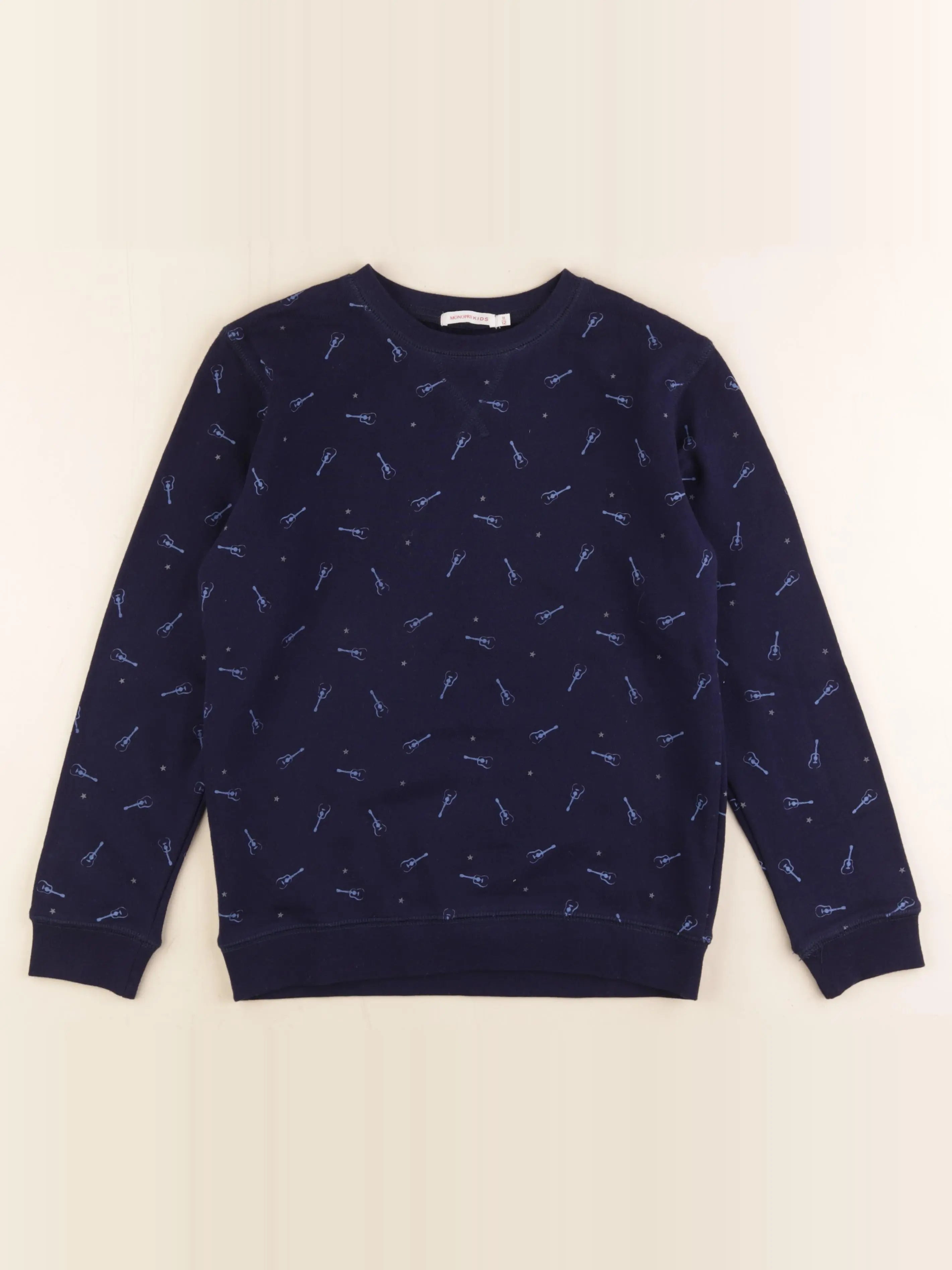 Monoprix - sweat bleu - 11/12 ans