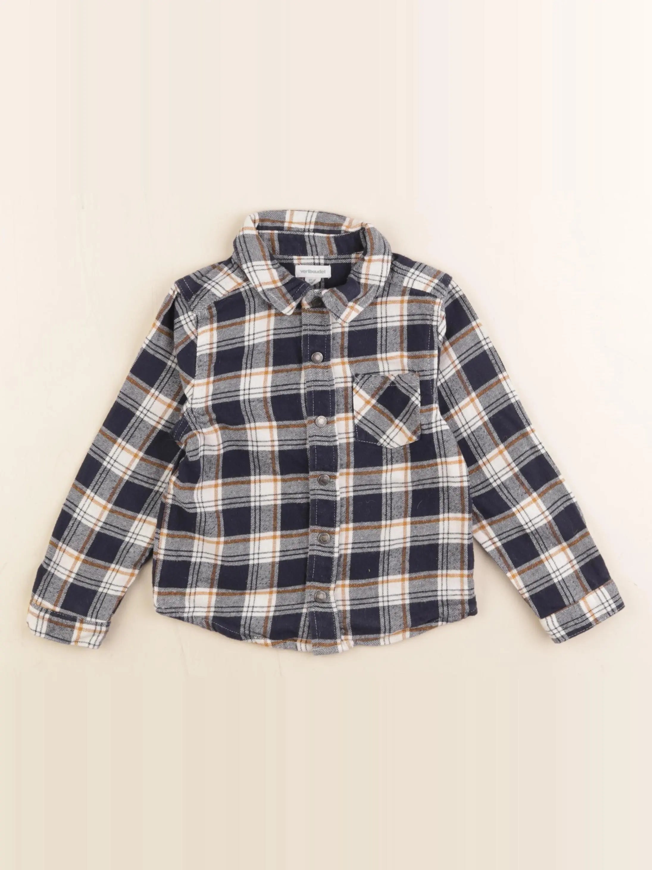 Vertbaudet - chemise bleu - 36 mois