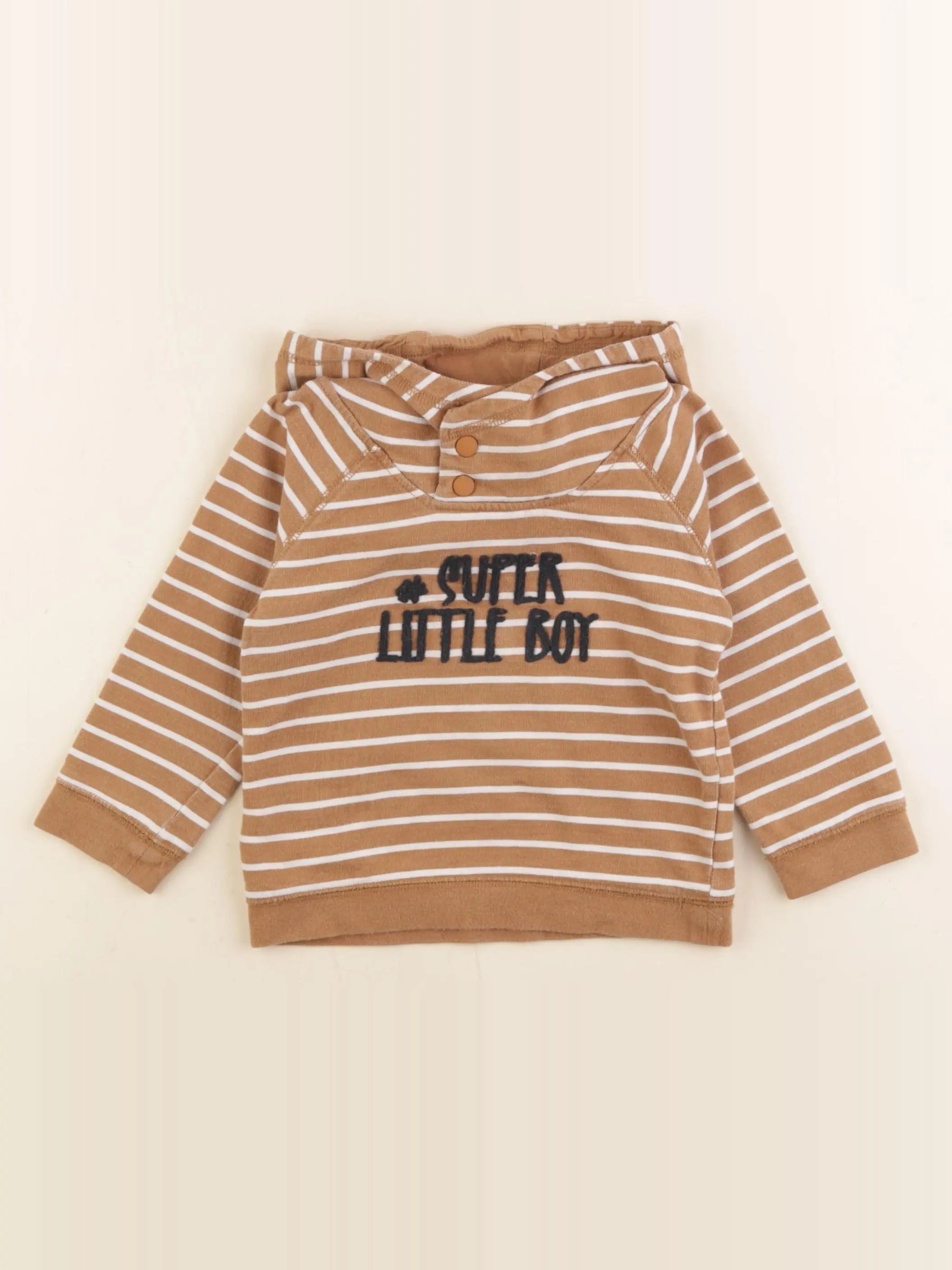 Vertbaudet - sweat marron - 2 ans