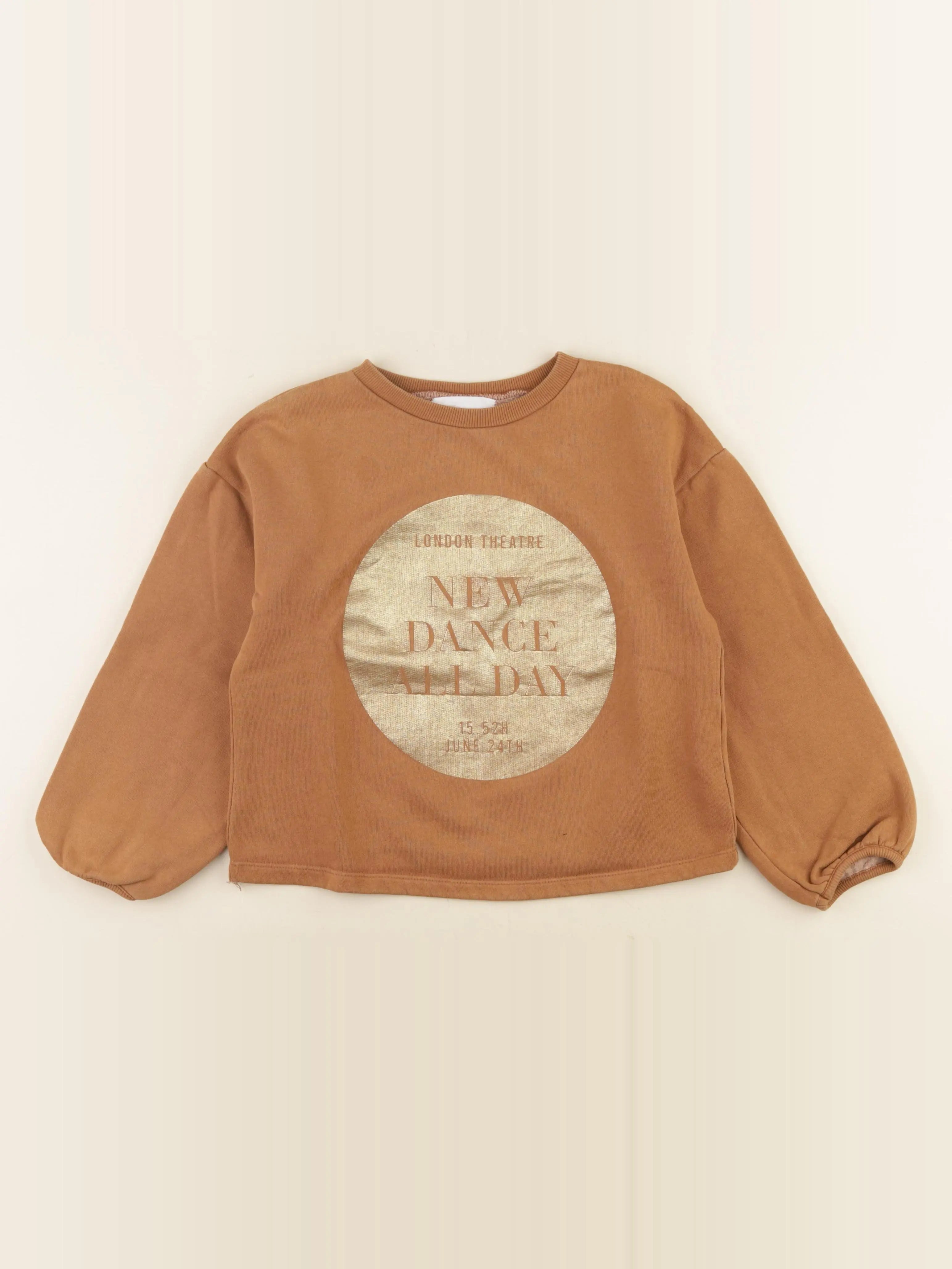 Zara - sweat marron - 9 ans