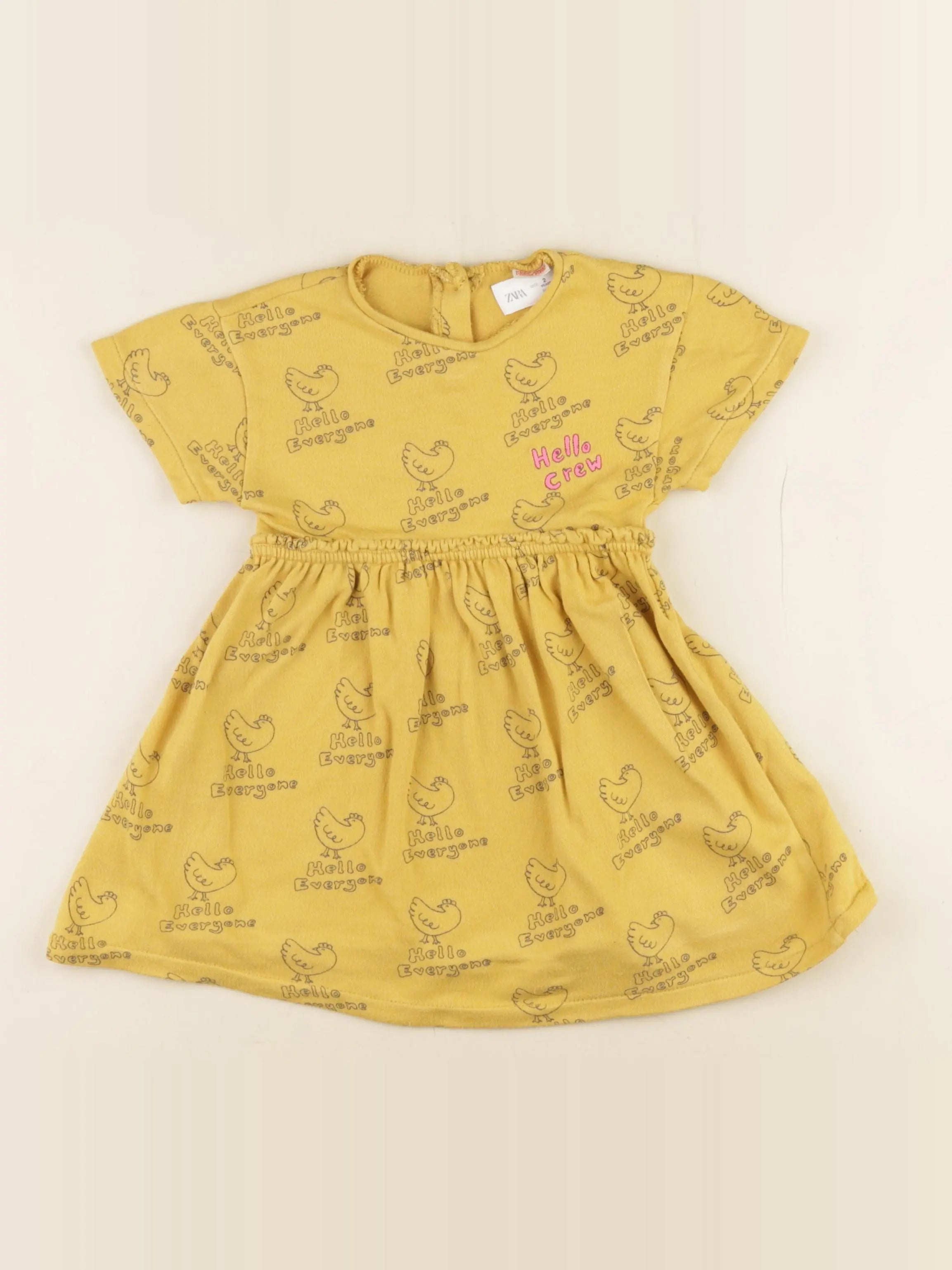 Zara - robe jaune - 2 ans