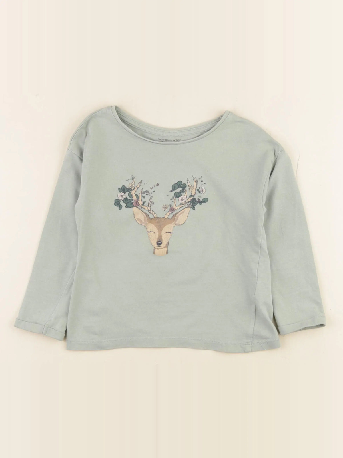 Vertbaudet - tee-shirt vert - 3 ans