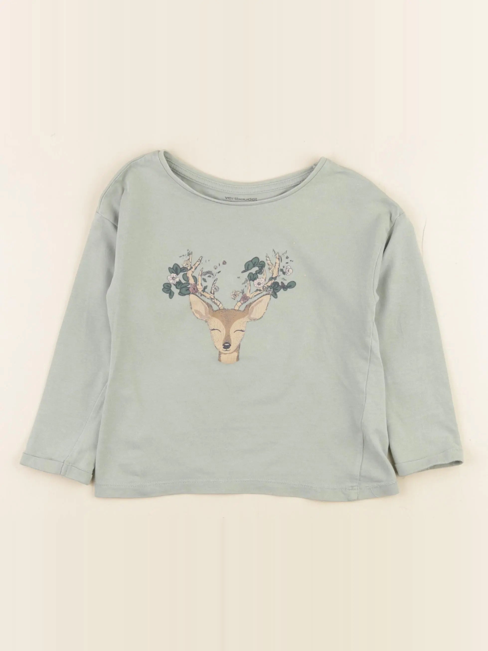 Vertbaudet - tee-shirt vert - 3 ans