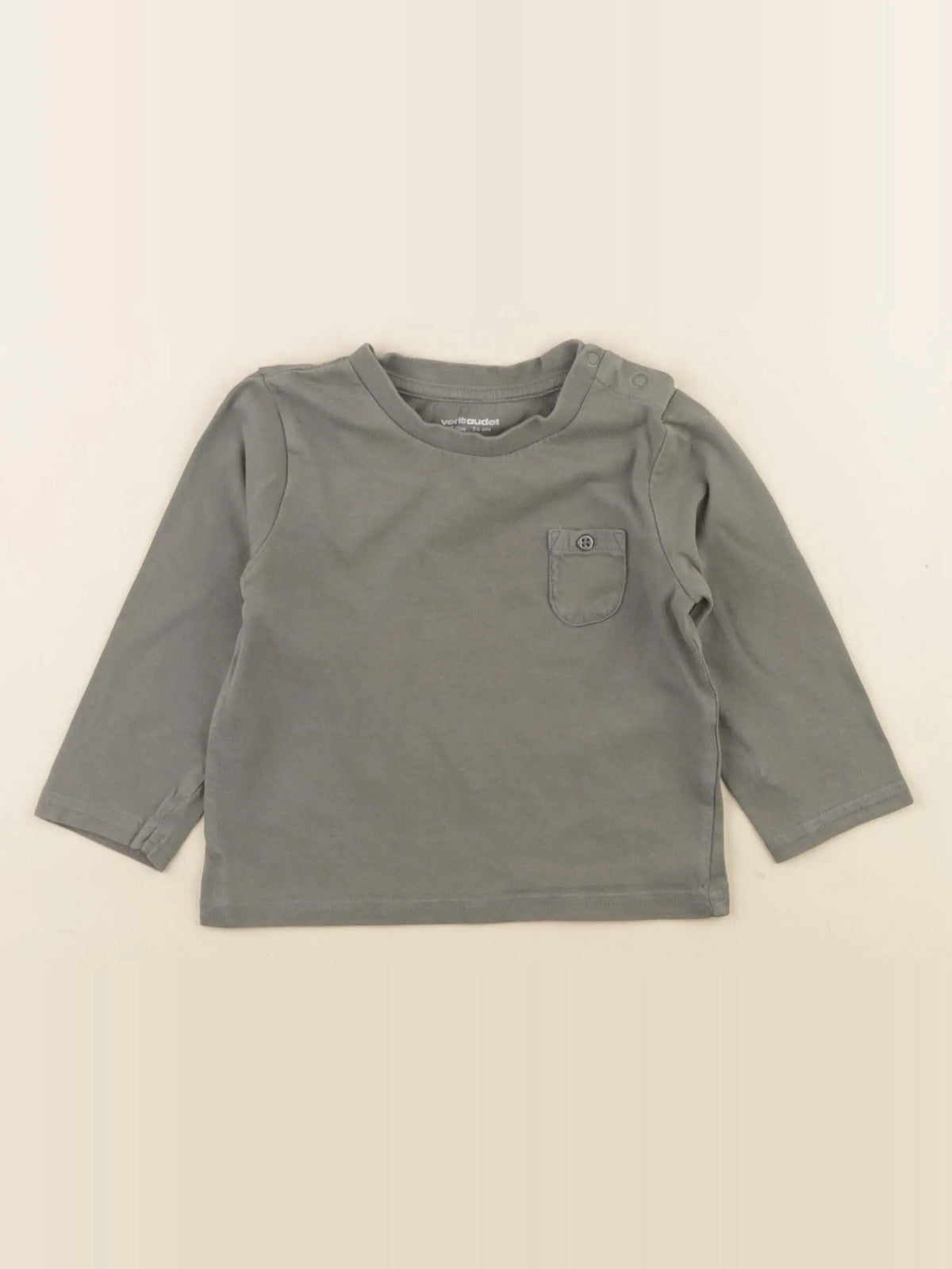 Vertbaudet - tee-shirt vert - 12 mois