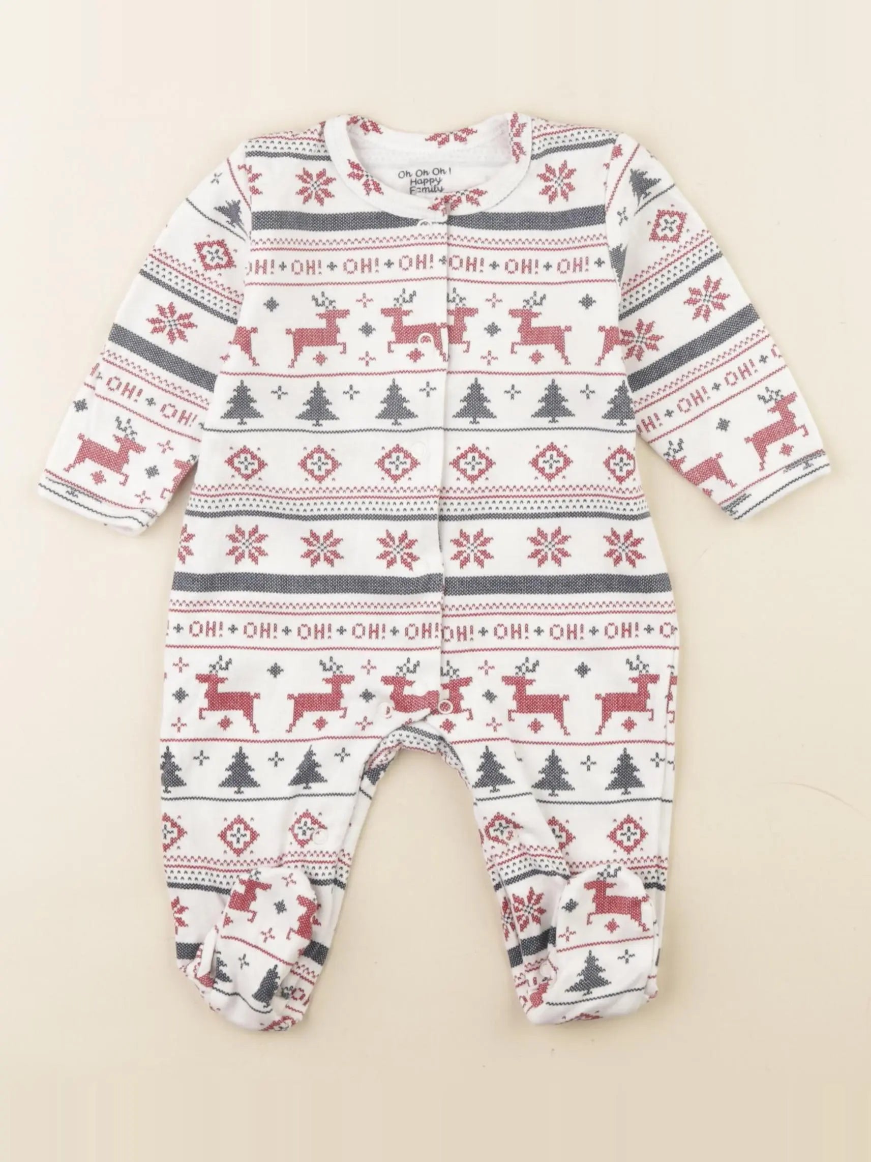 Vertbaudet - pyjama coton multicolore - 3 mois