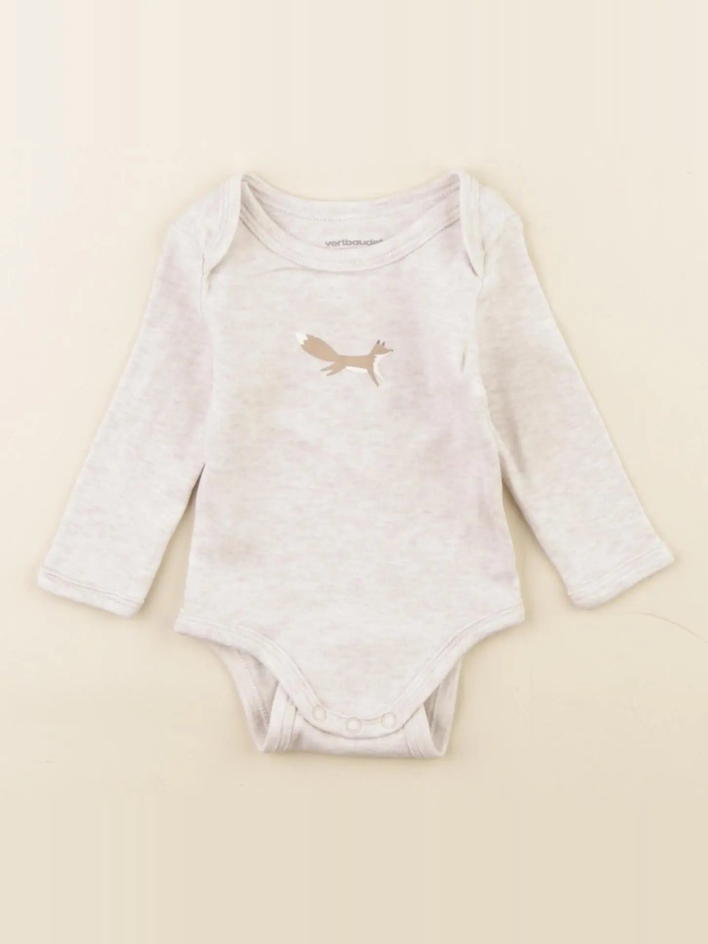 Vertbaudet - body beige - 3 mois