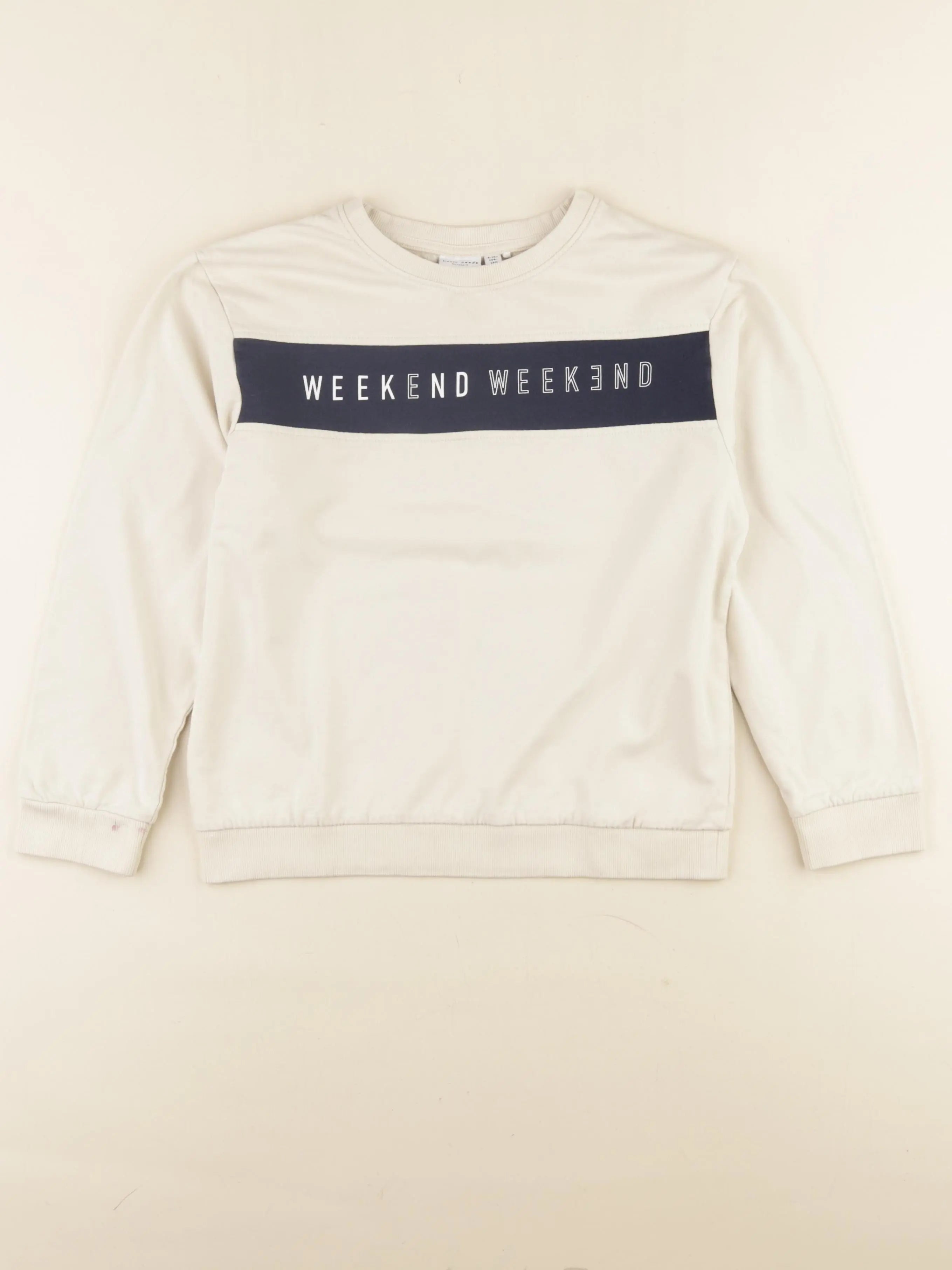 Name it - sweat bleu, beige - 9/10 ans