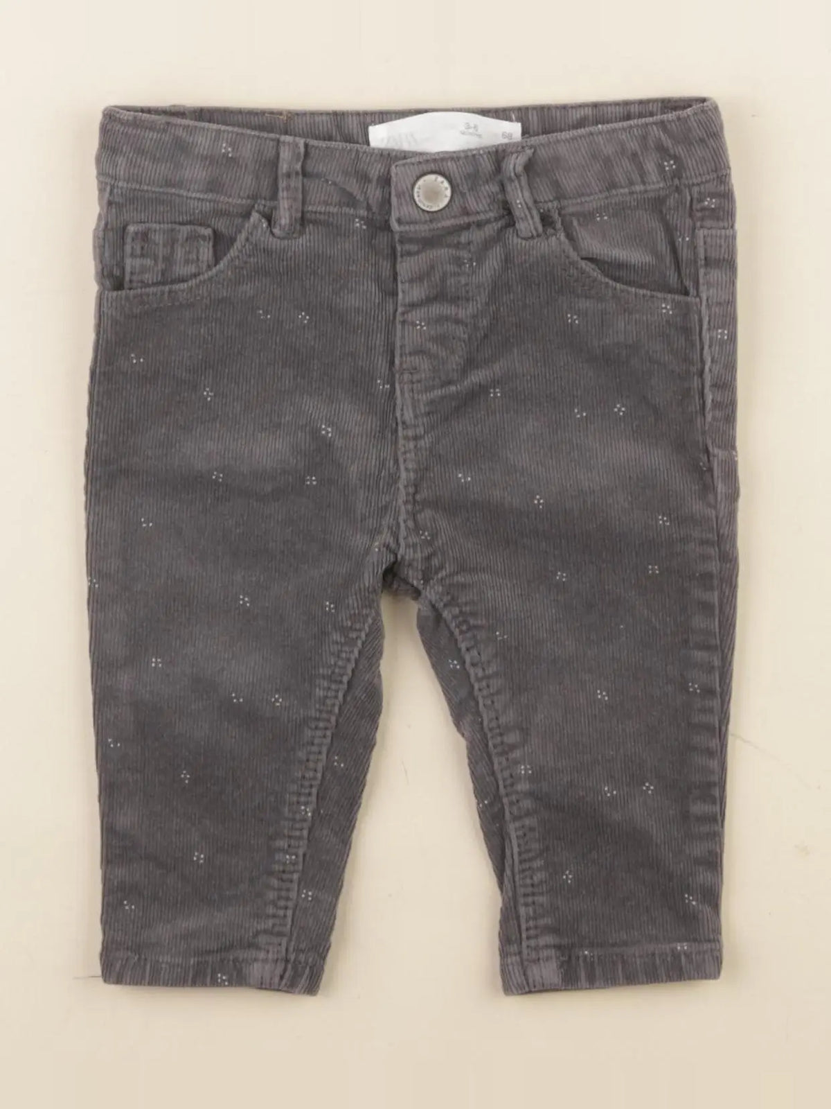 Zara - pantalon gris - 3/6 mois