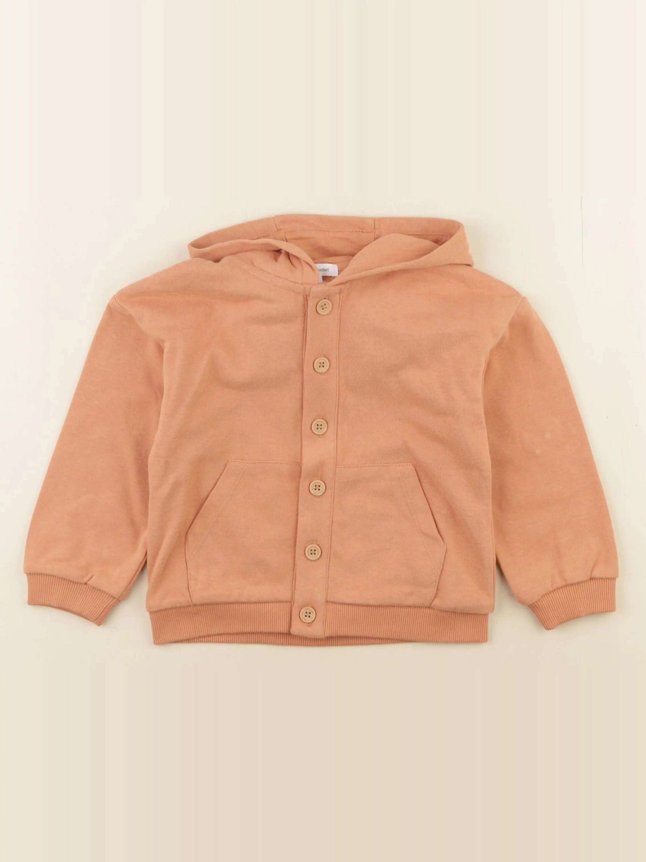 Vertbaudet - sweat orange - 36 mois