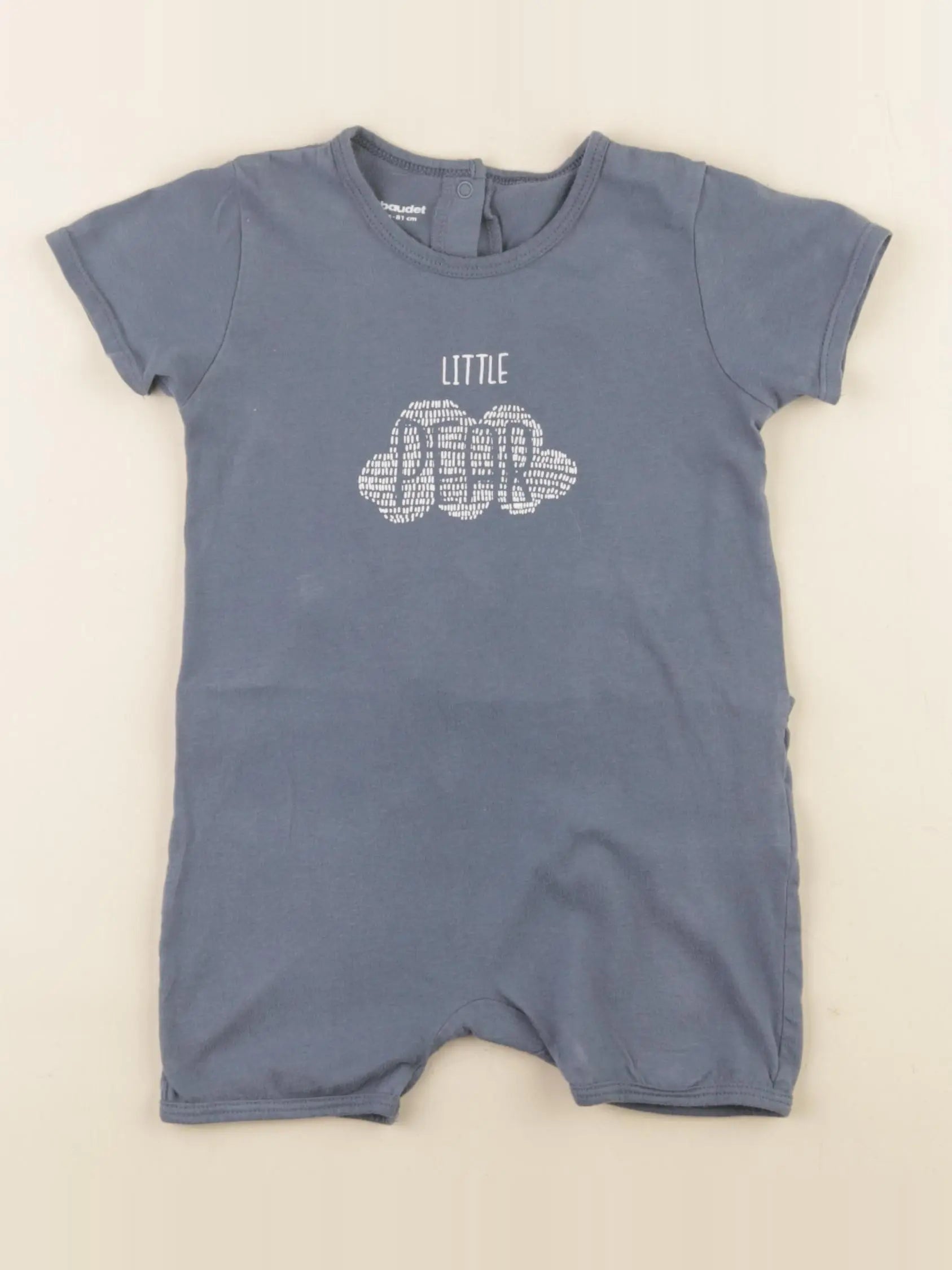 Vertbaudet - pyjama coton bleu - 18 mois