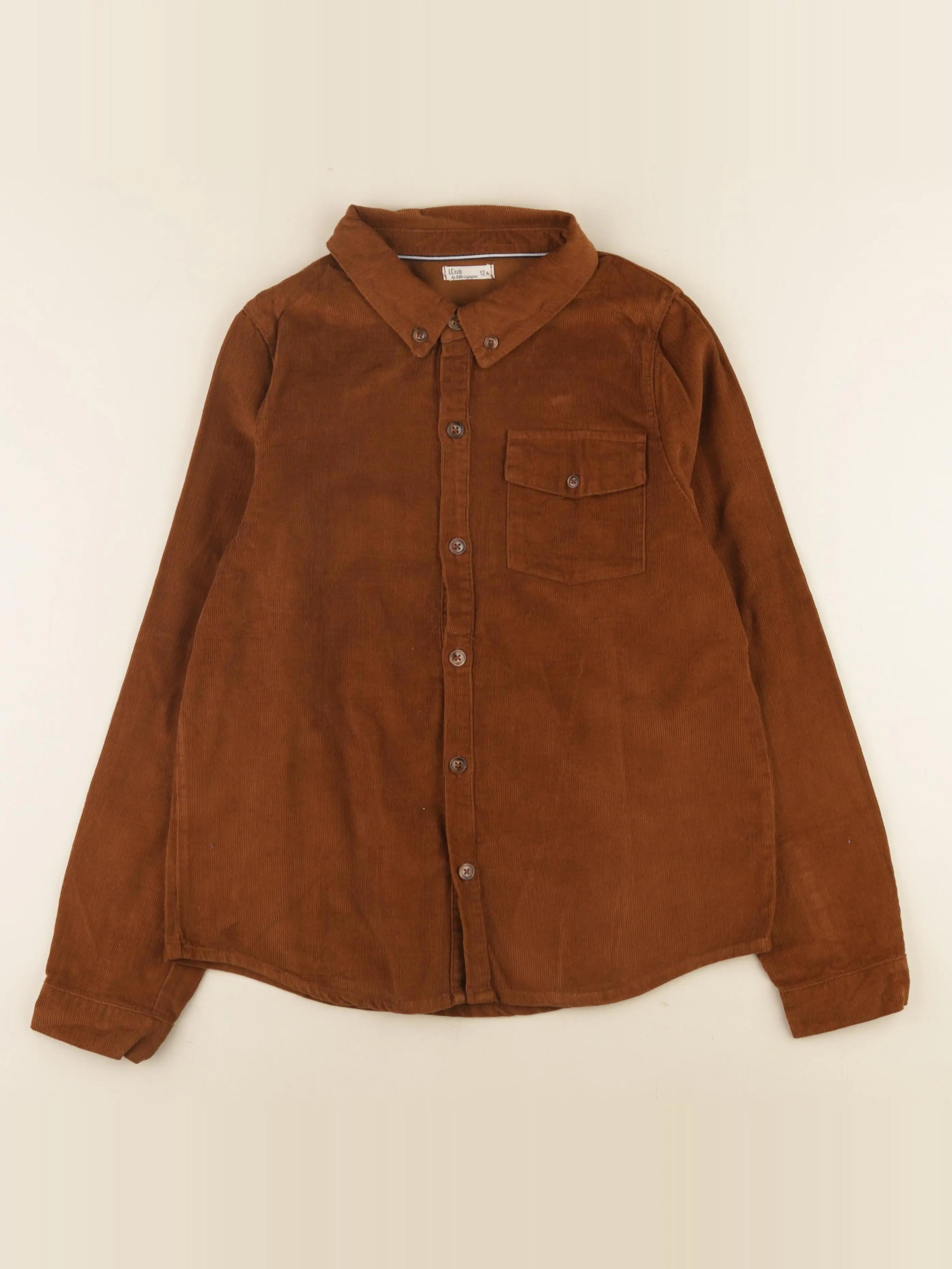Little Cigogne - chemise marron - 12 ans