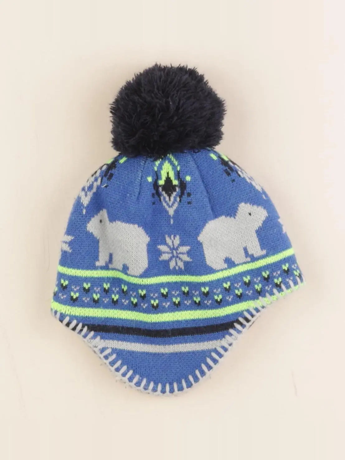 The North Face - bonnet bleu - 6/24 mois