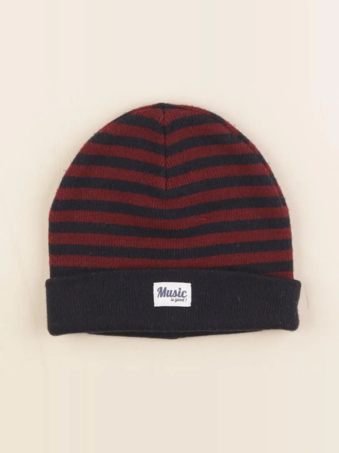 Okaidi - bonnet bleu, rouge - 6/7 ans