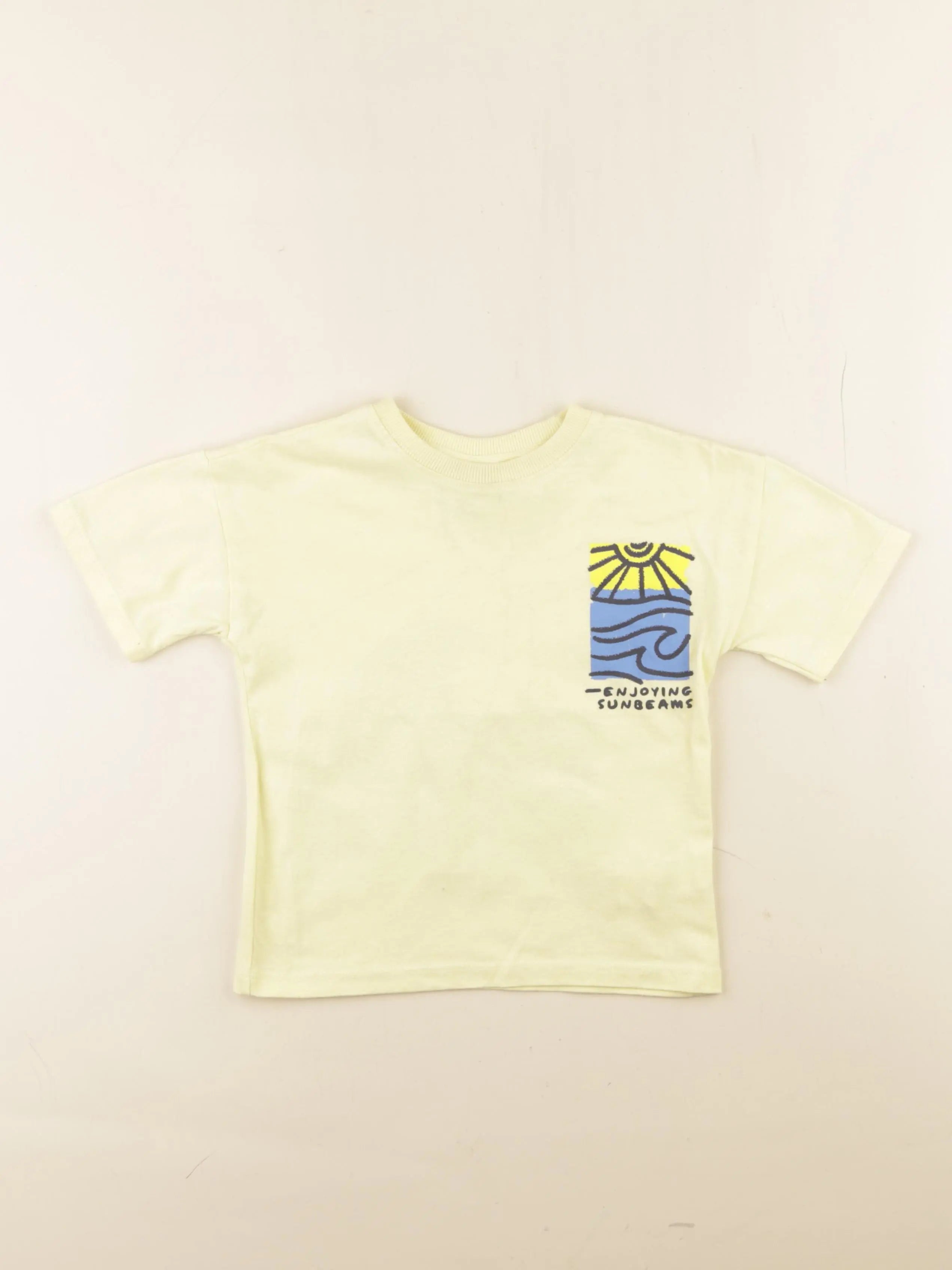 Zara - tee-shirt jaune - 3 ans