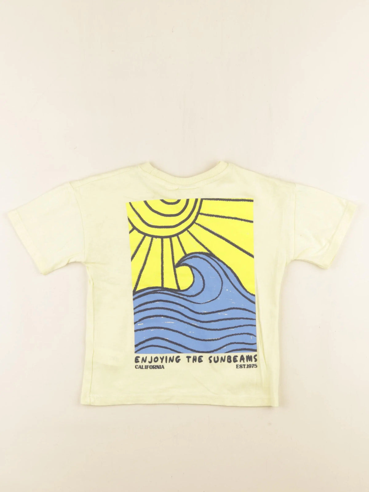 Zara - tee-shirt jaune - 3 ans