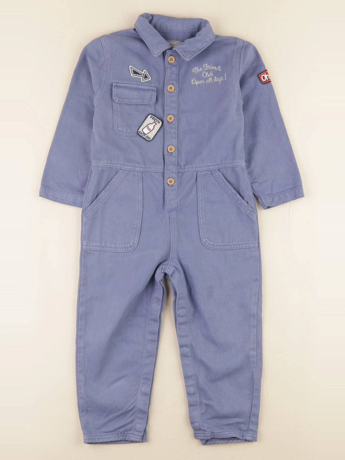 Boutchou - combinaison bleu - 36 mois