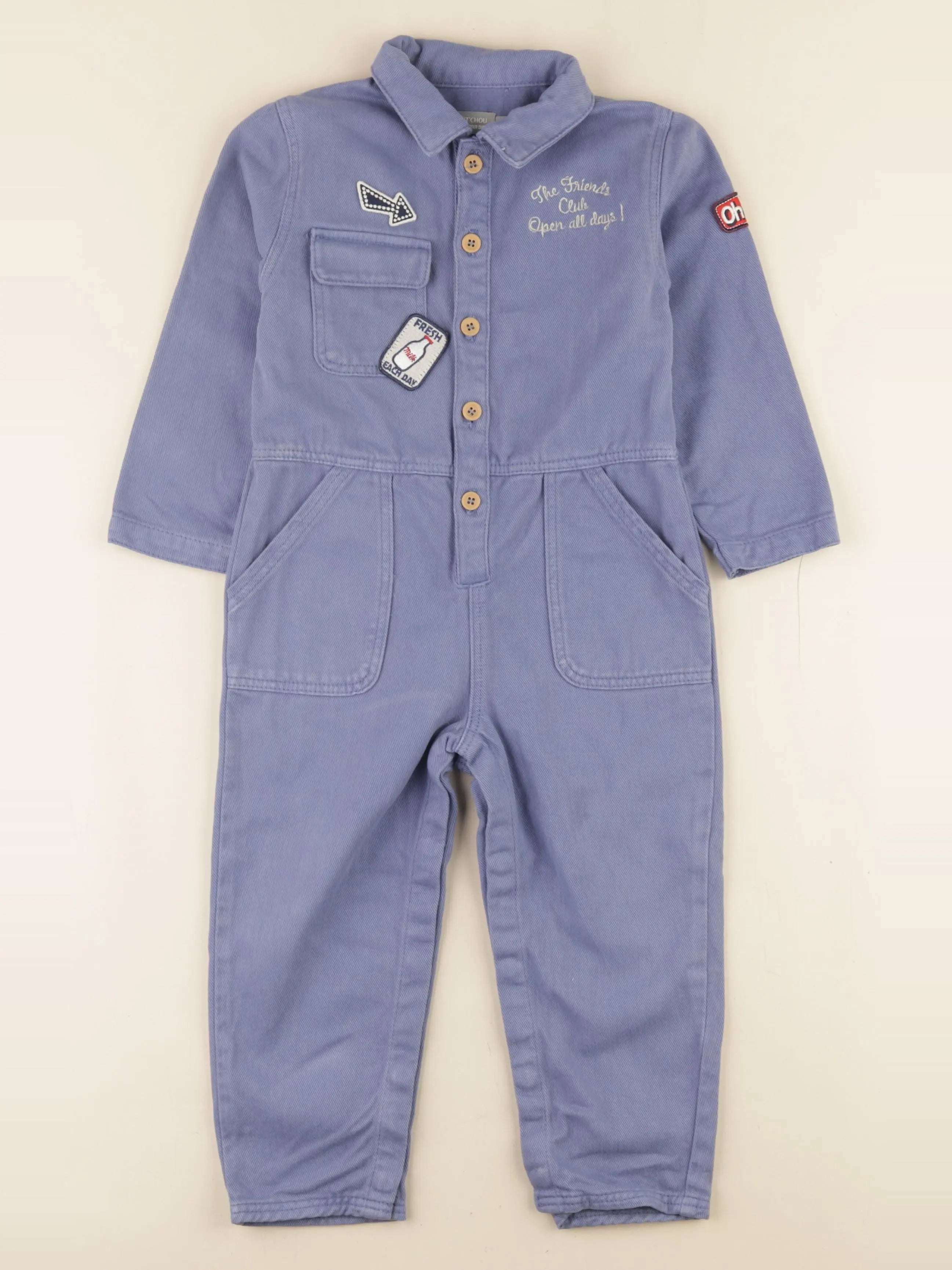 Boutchou - combinaison bleu - 36 mois