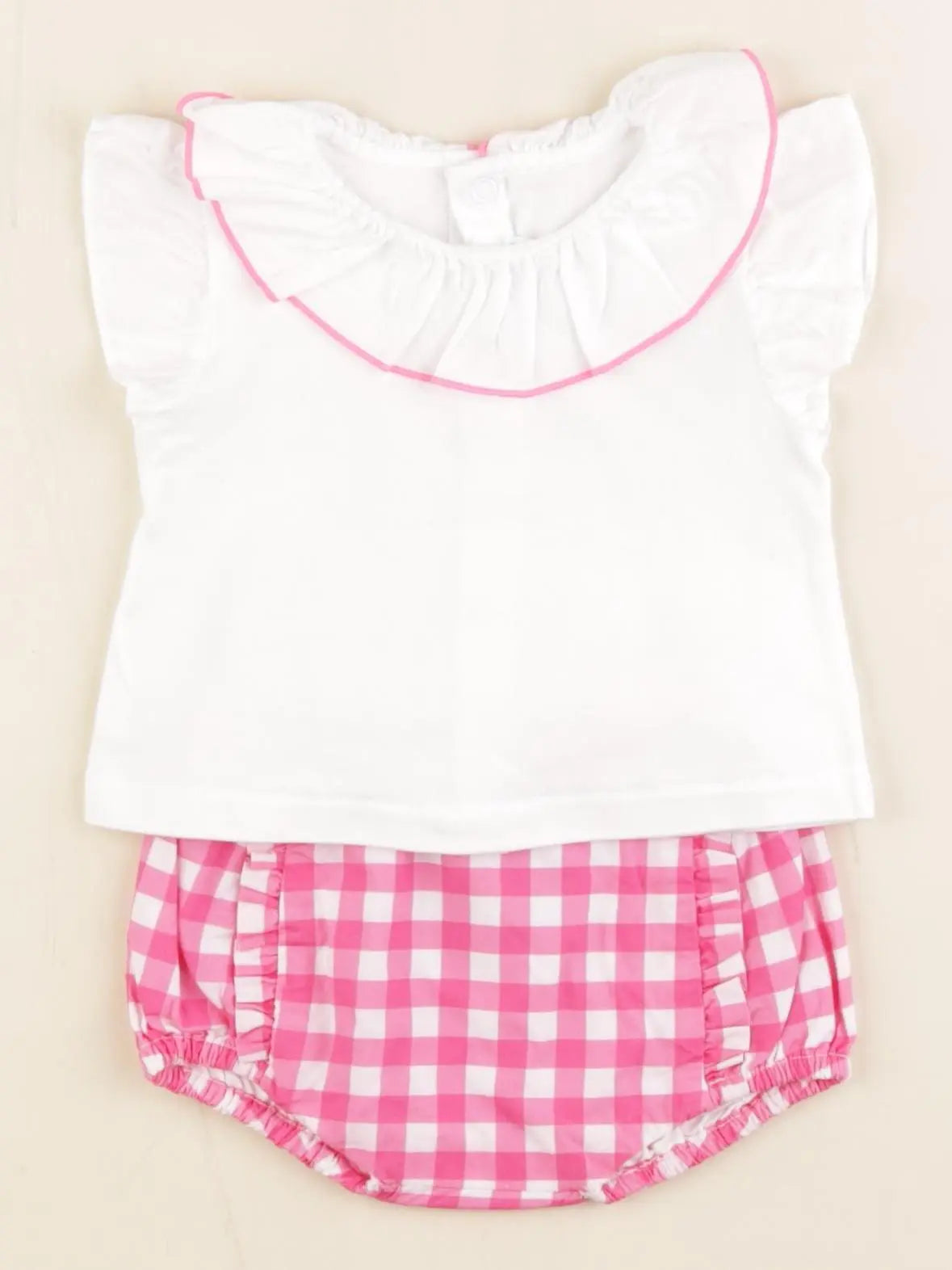 Jacadi - ensemble blanc, rose - 3 mois