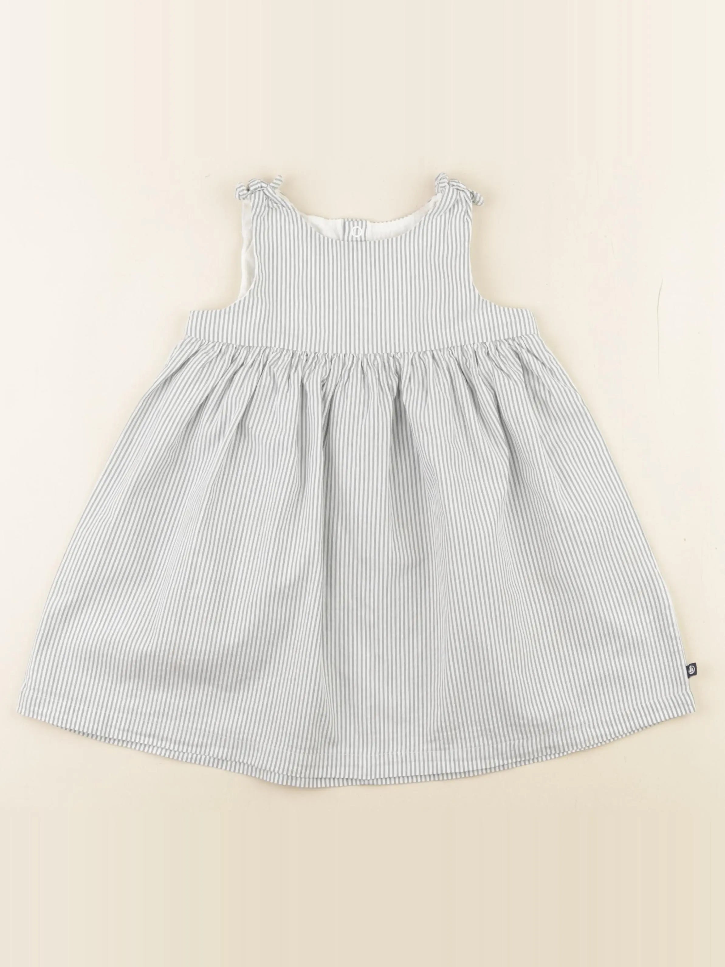 Petit Bateau - robe blanc, vert - 24 mois