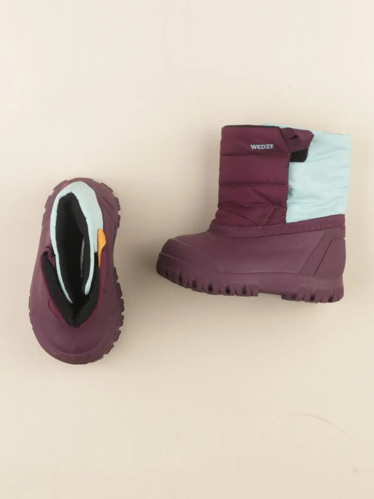 Decathlon ski - boots ski rose, vert - pointure 20/21