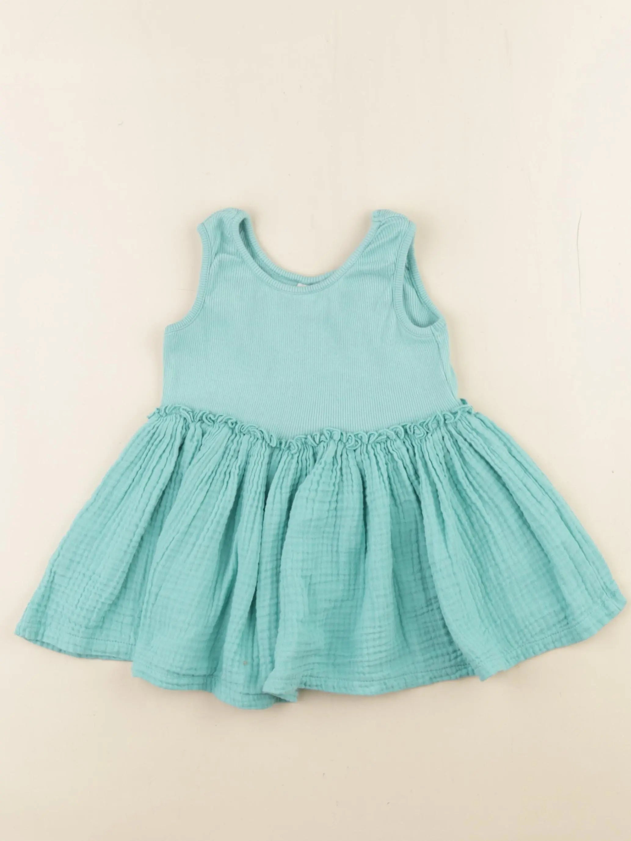 Zara - robe vert - 18/24 mois