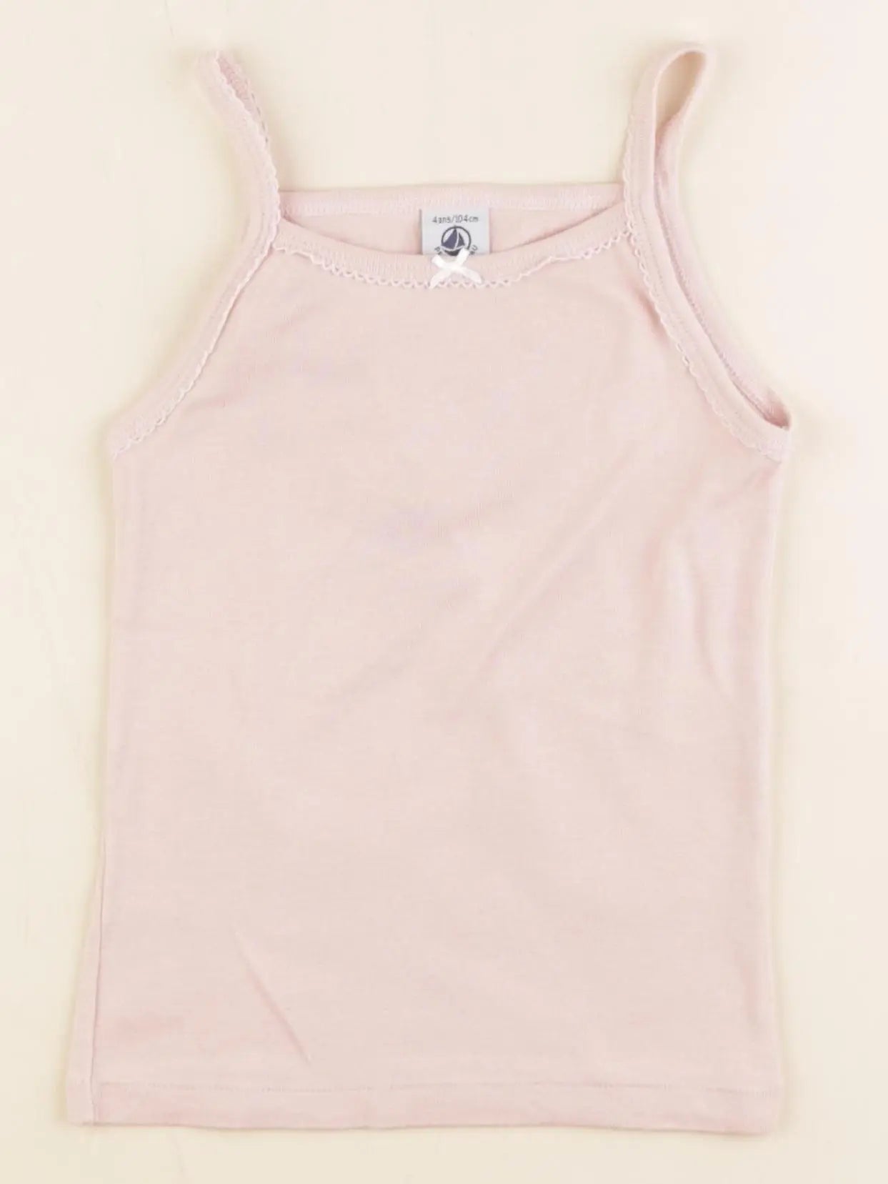 Petit Bateau - maillot de corps rose - 4 ans