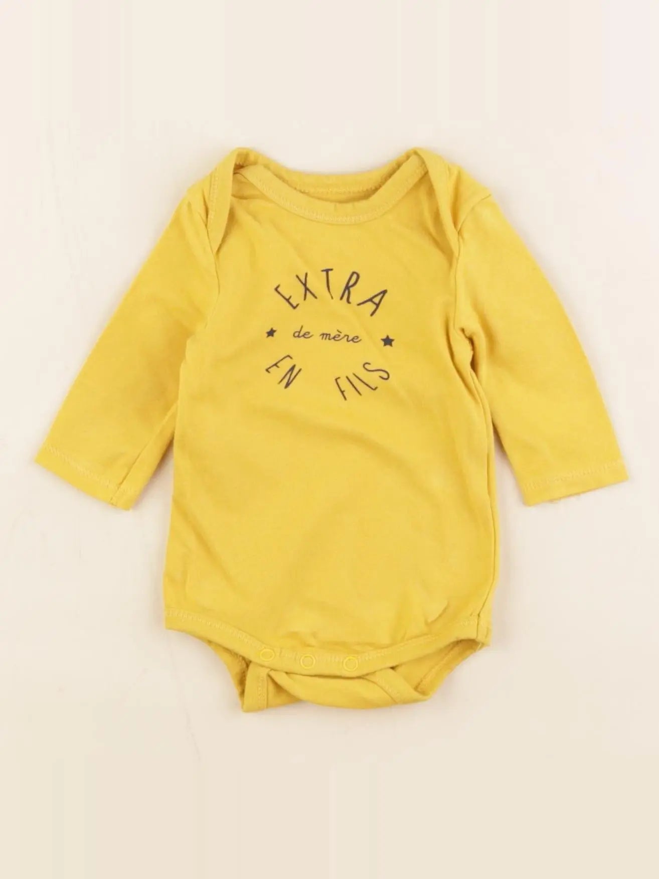 Tape à l'oeil - body jaune - 1 mois