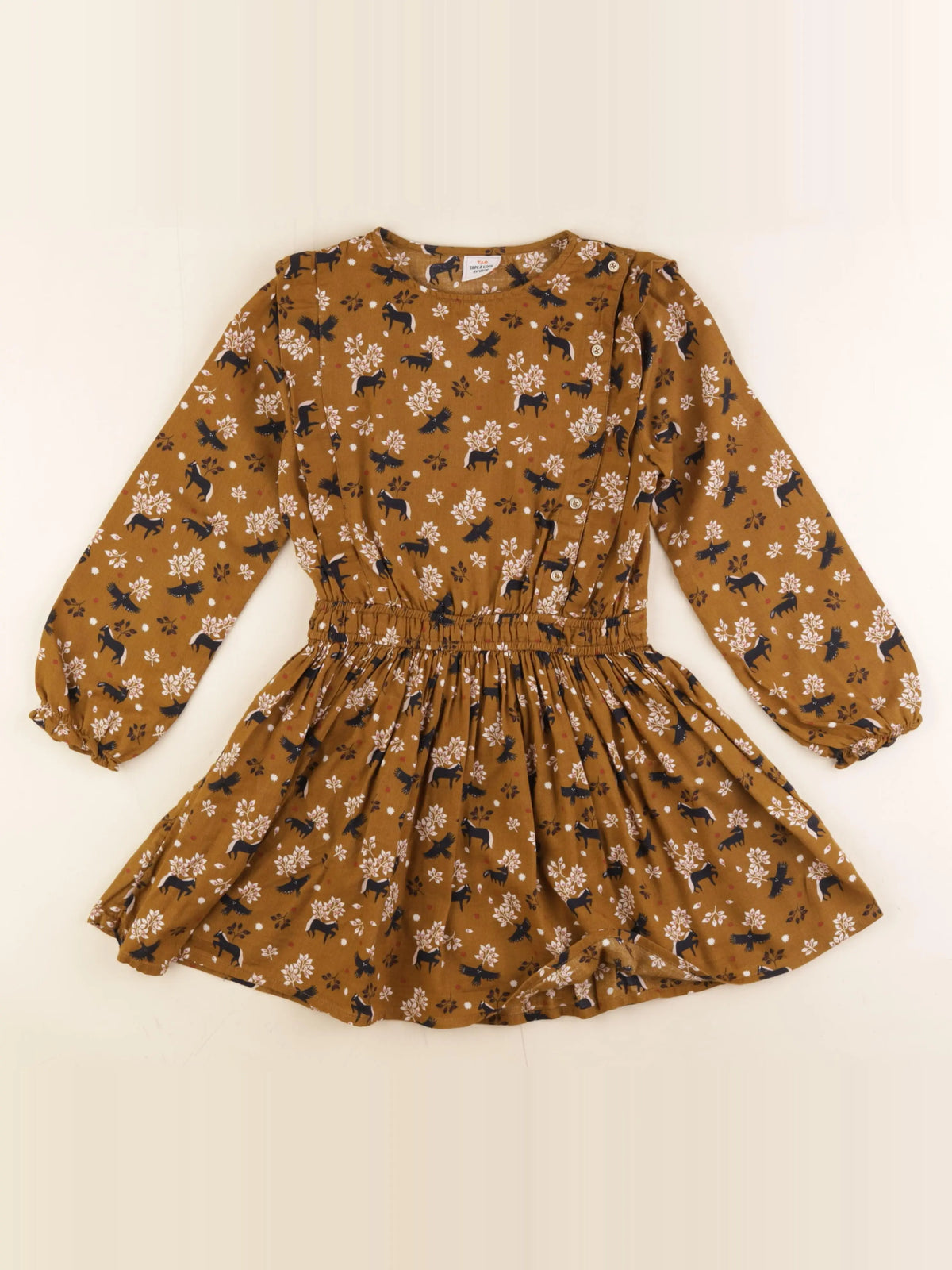 Tape à l'oeil - robe marron - 8 ans