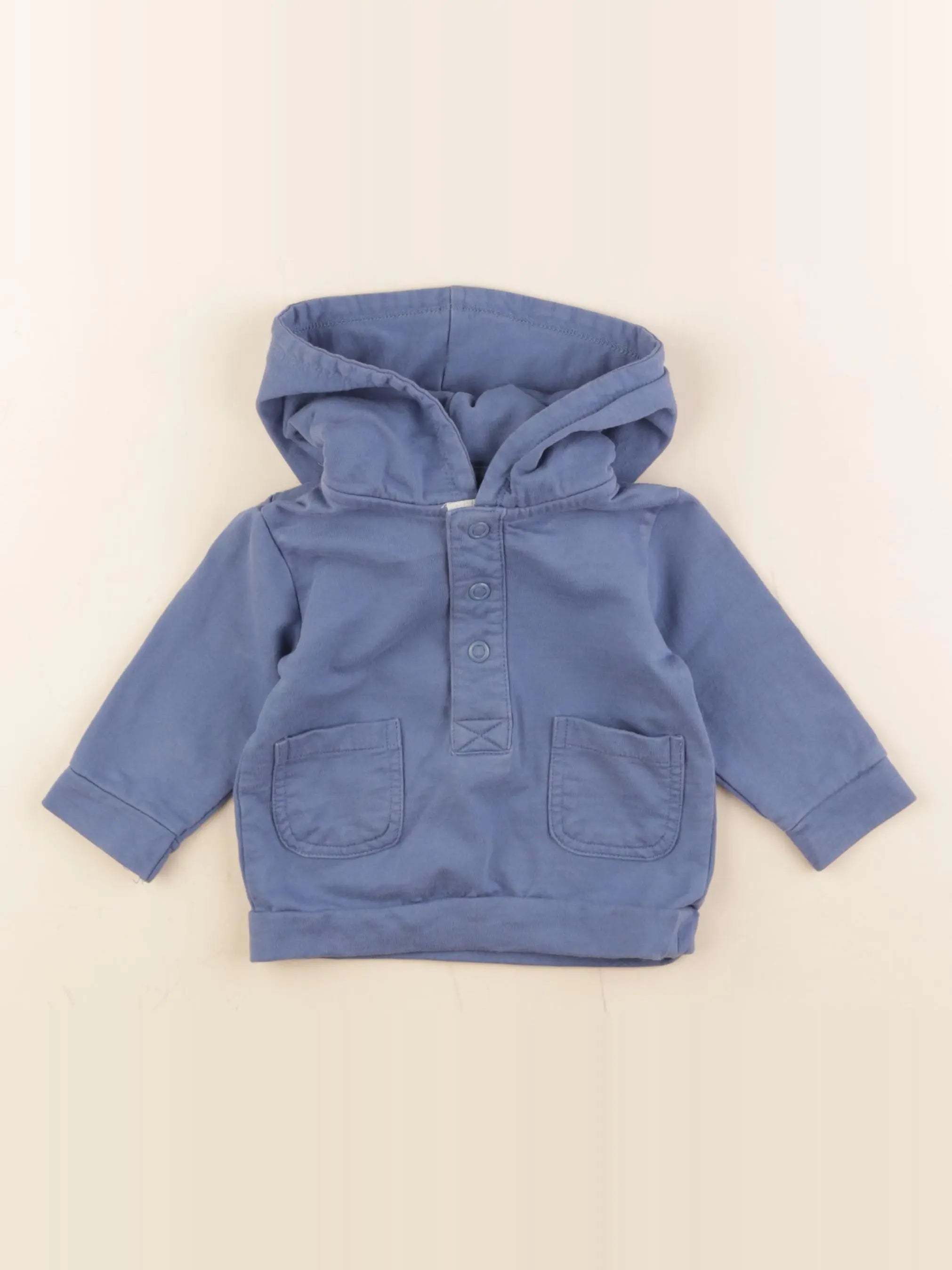 La Redoute - sweat bleu - 6 mois