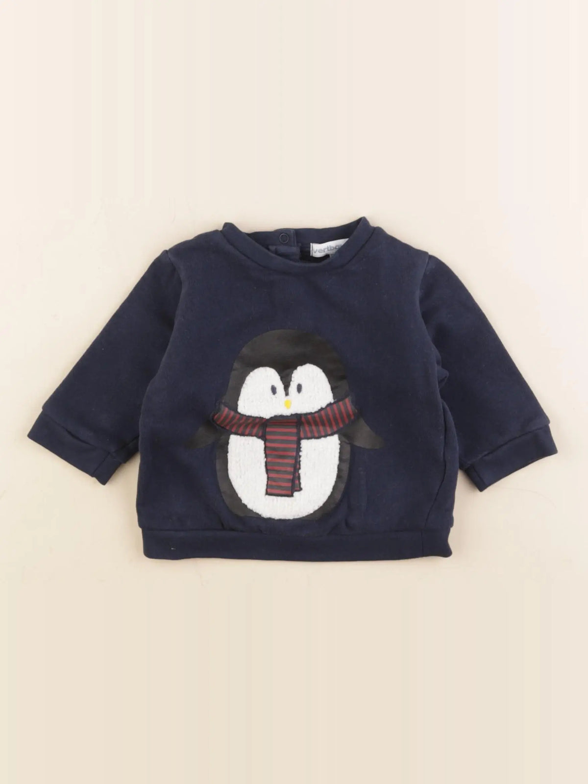 Vertbaudet - sweat bleu - 3 mois