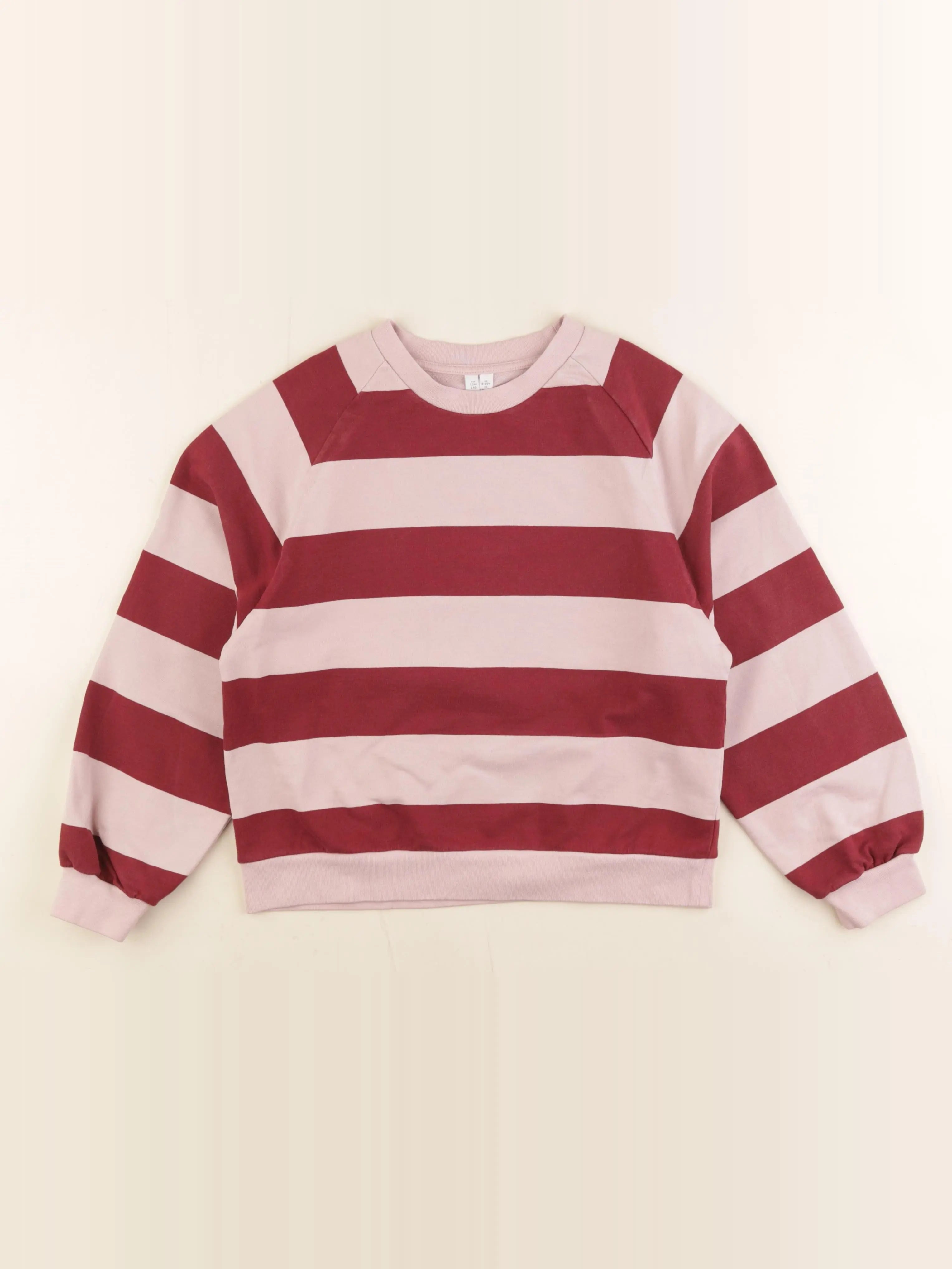 Arket - sweat rose, rouge - 8/10 ans