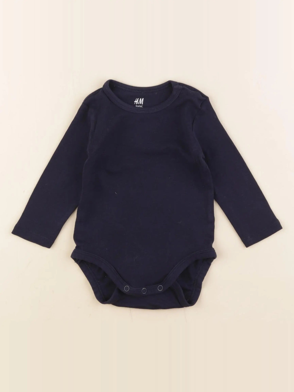 H&M - body bleu - 4/6 mois