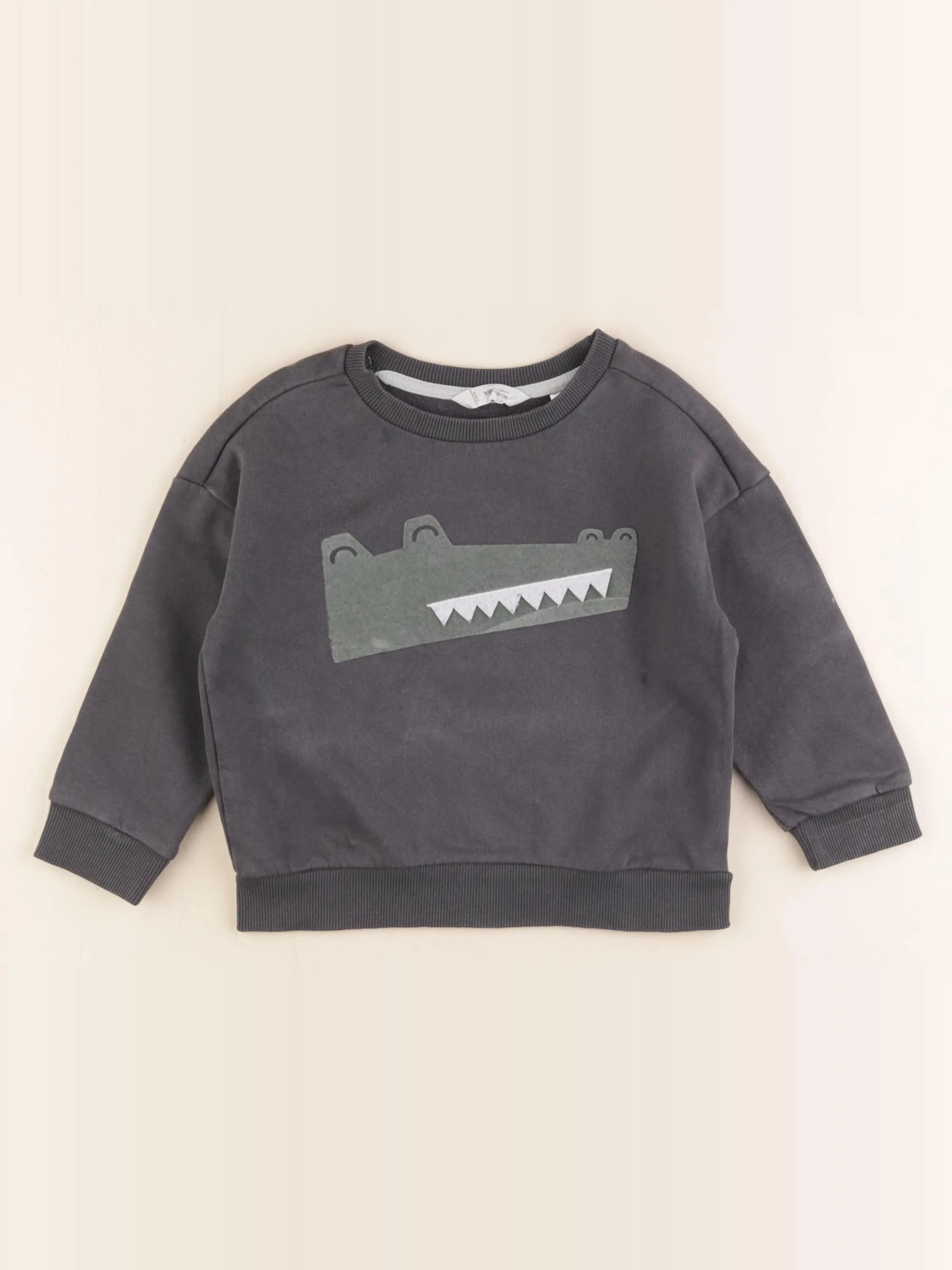 Mango - sweat gris - 2/3 ans