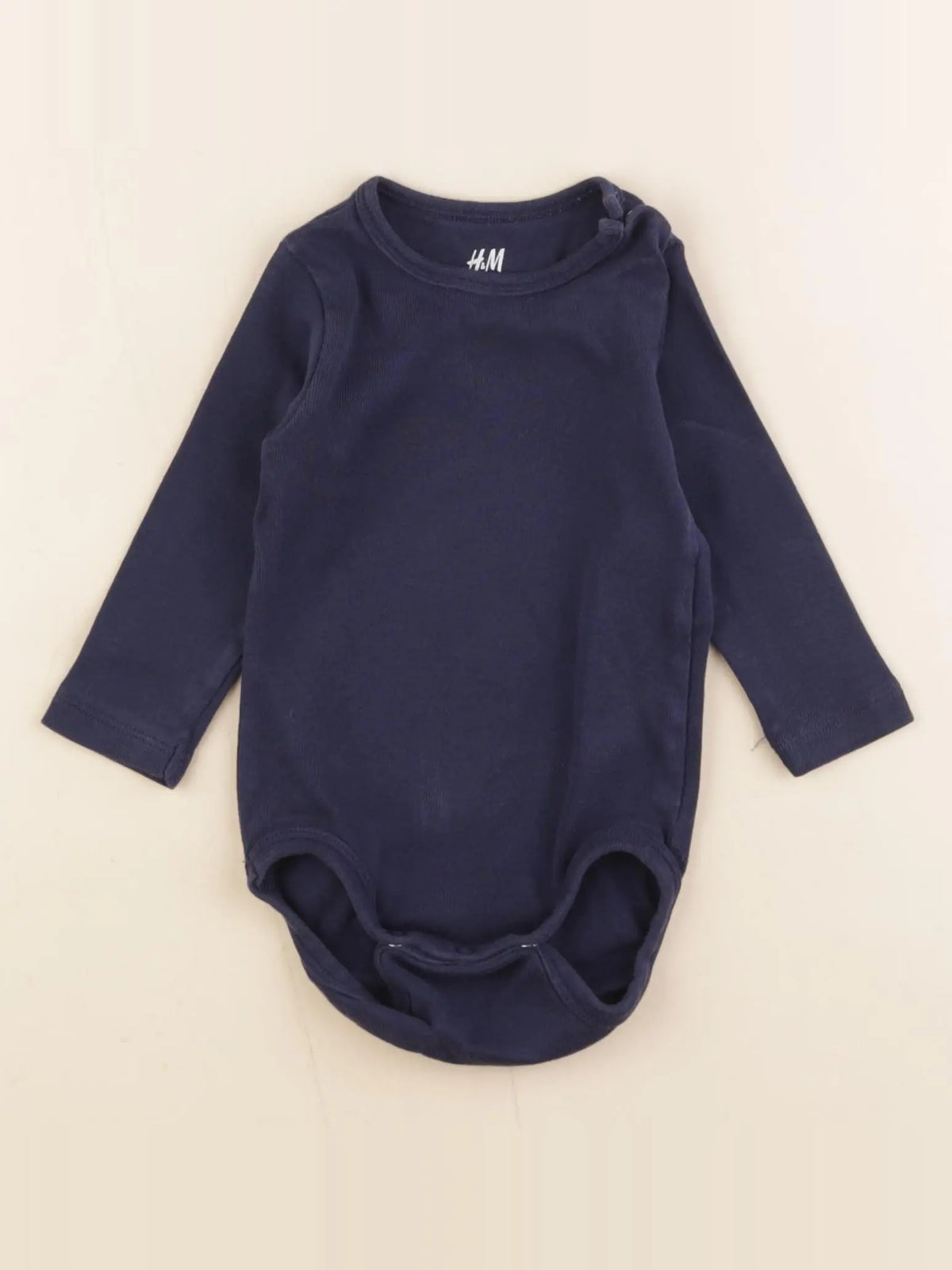 H&M - body bleu - 4/6 mois