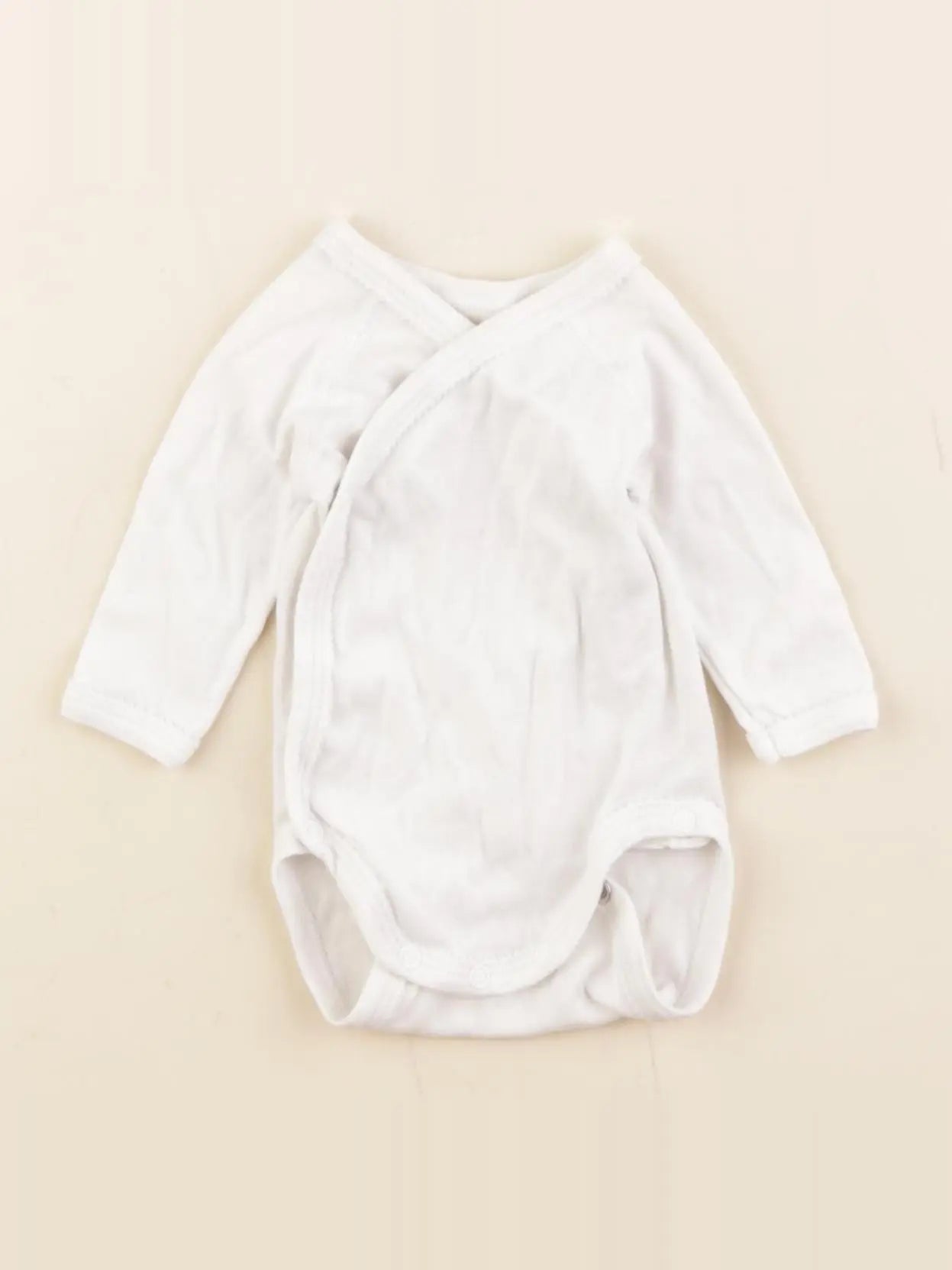 Petit Bateau - body blanc - 0 mois