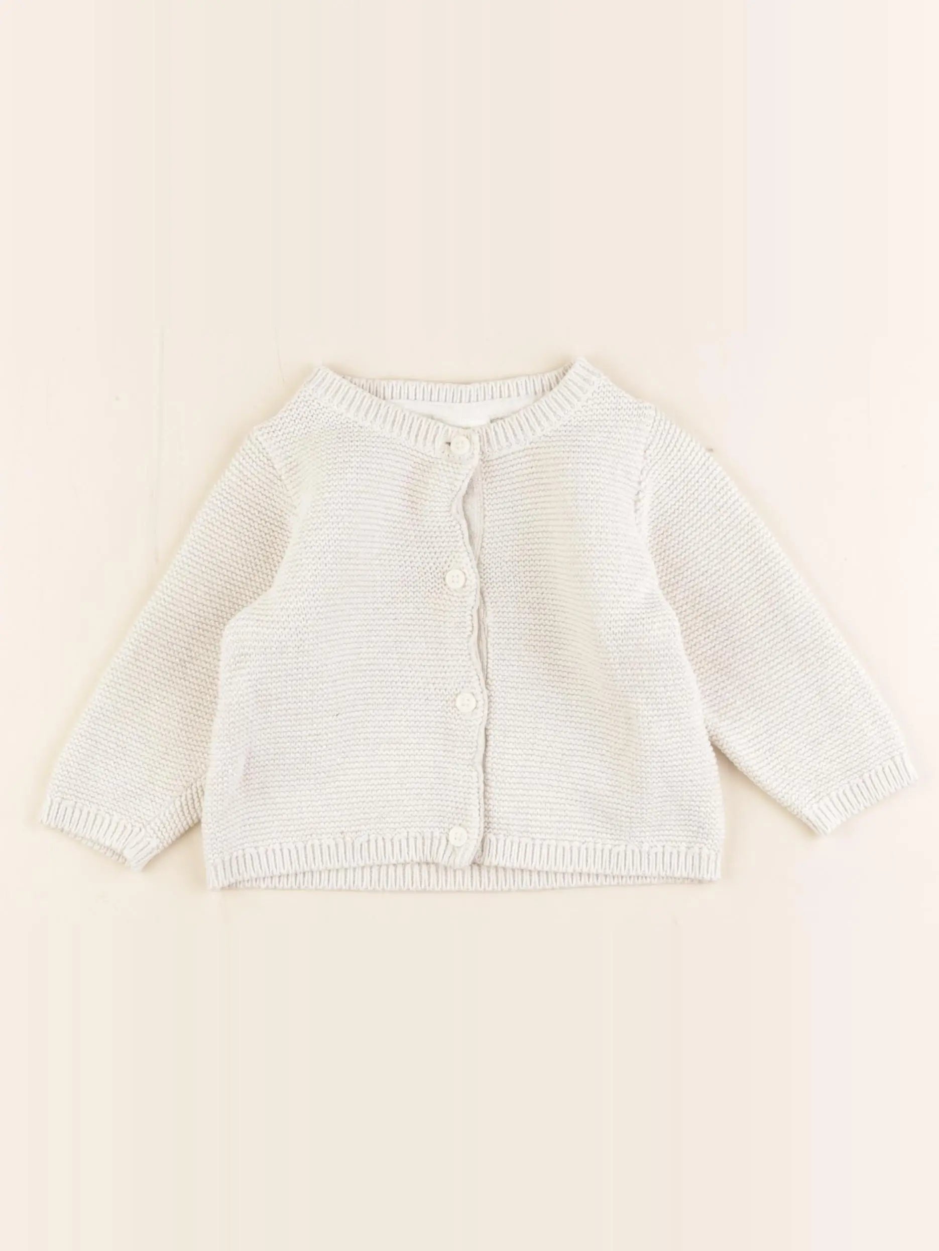 Tape à l'oeil - gilet blanc - 9 mois