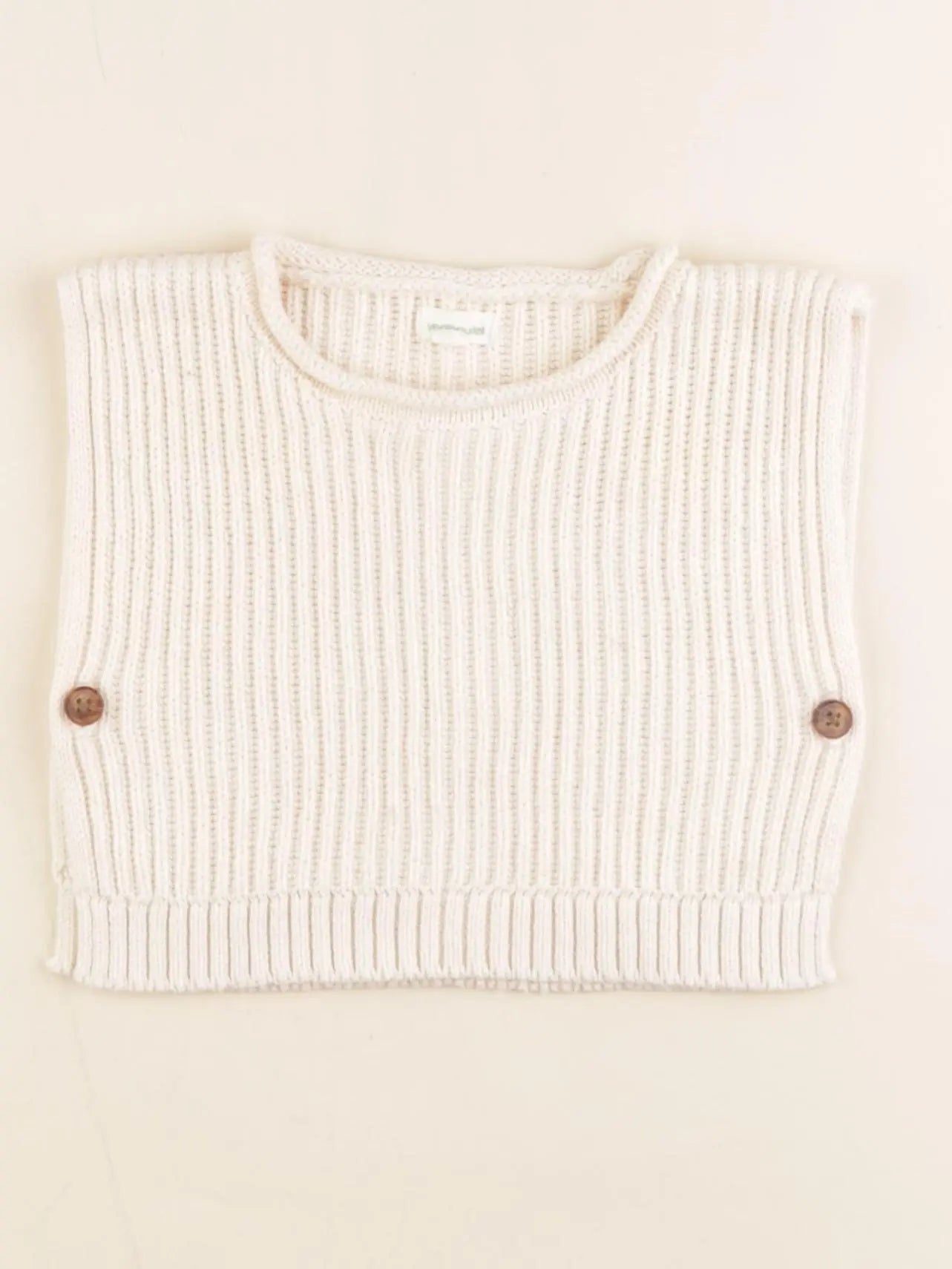 Vertbaudet - pull beige - 3 mois