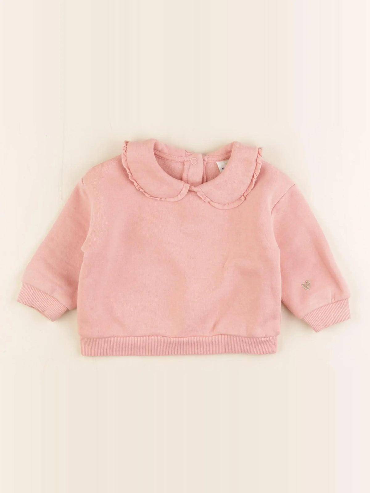 Tape à l'oeil - sweat rose - 9 mois
