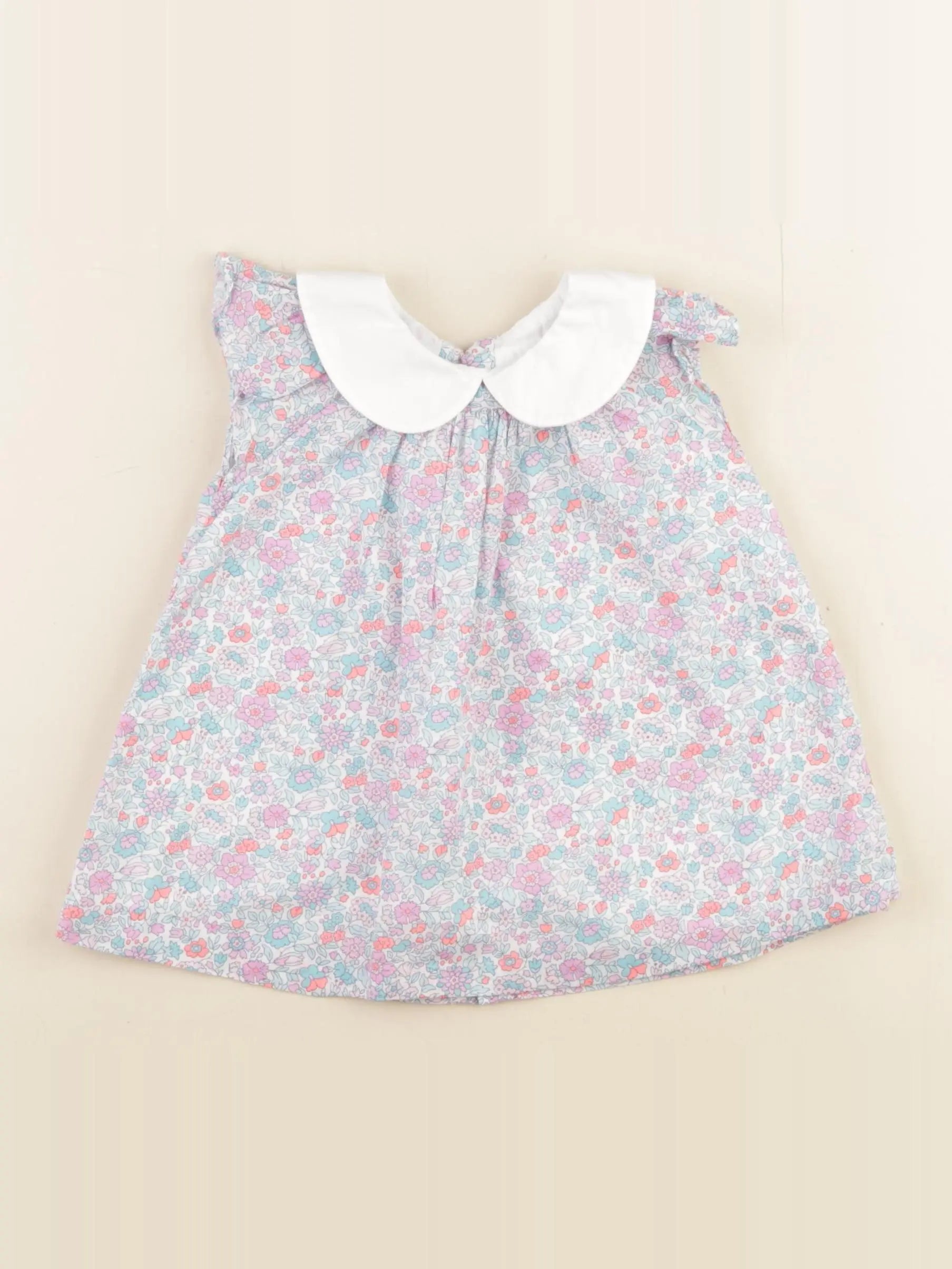 Jacadi - robe liberty bleu - 6 mois