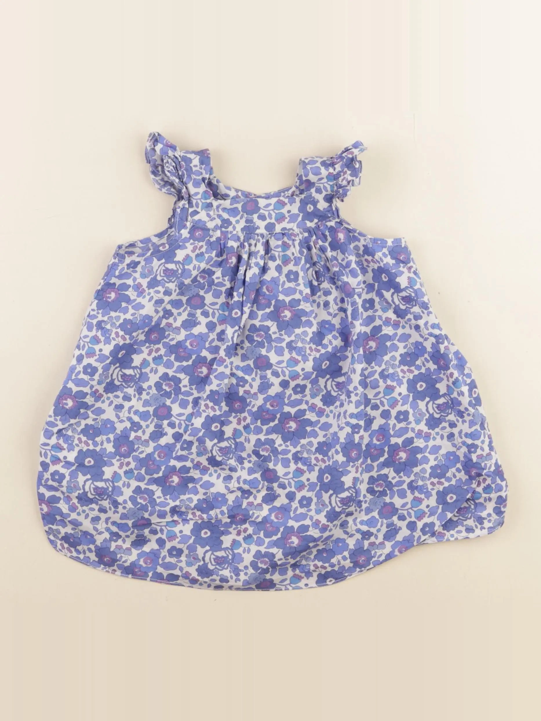 Jacadi - robe liberty bleu - 6 mois