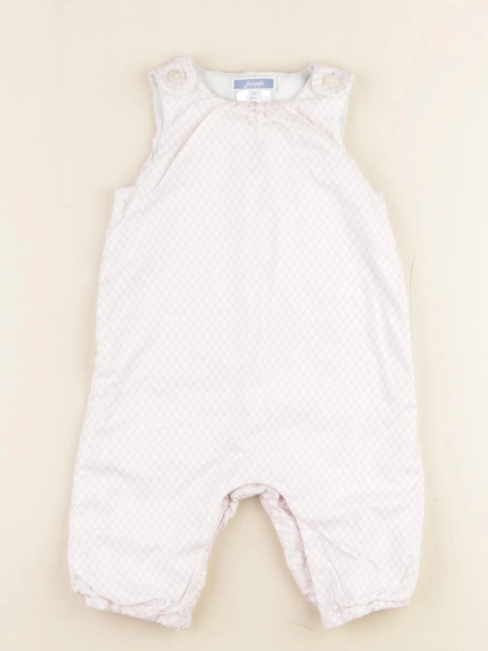 Jacadi - combinaison doublé rose - 6 mois