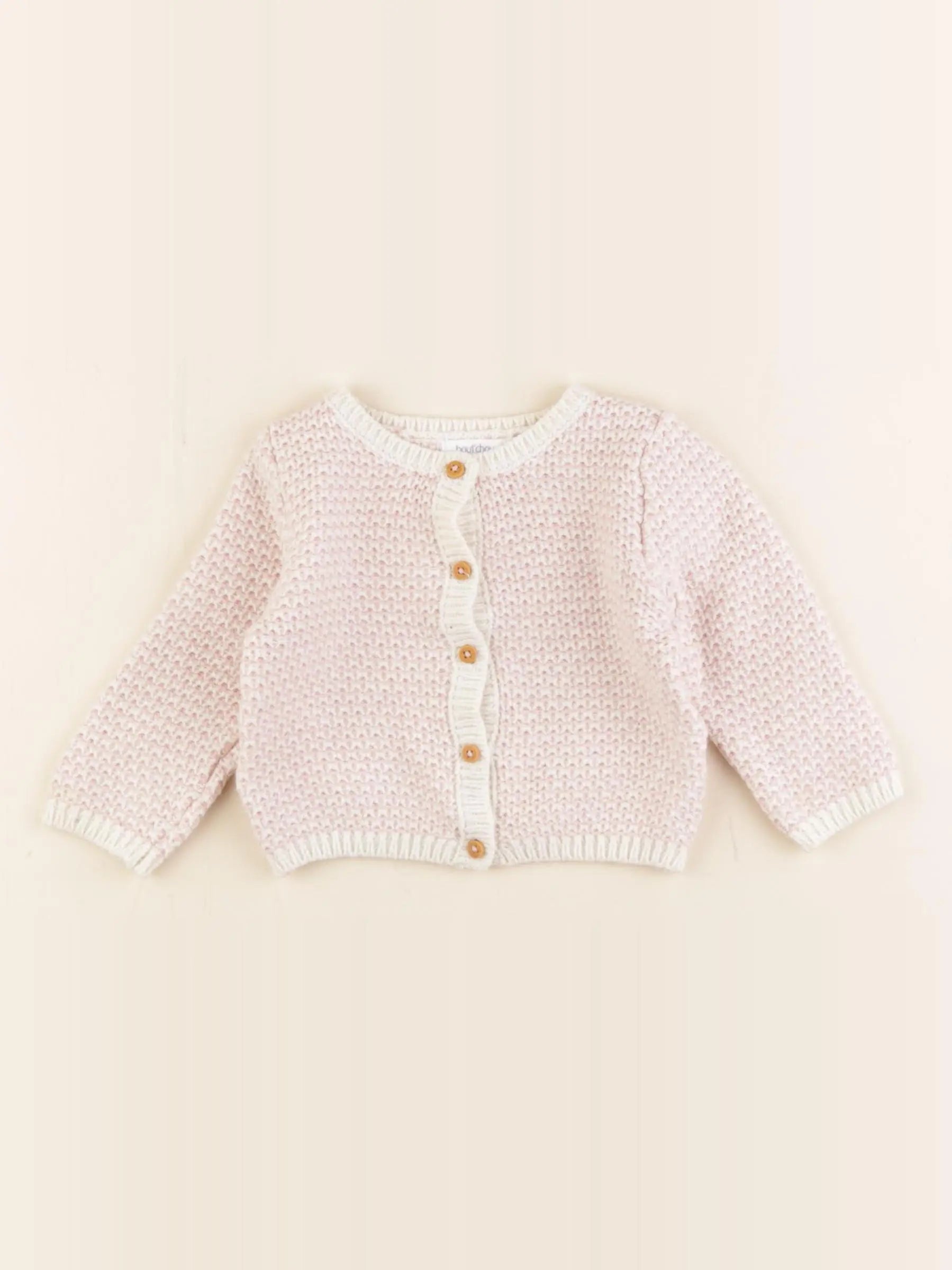 Boutchou - gilet multicolore - 6 mois