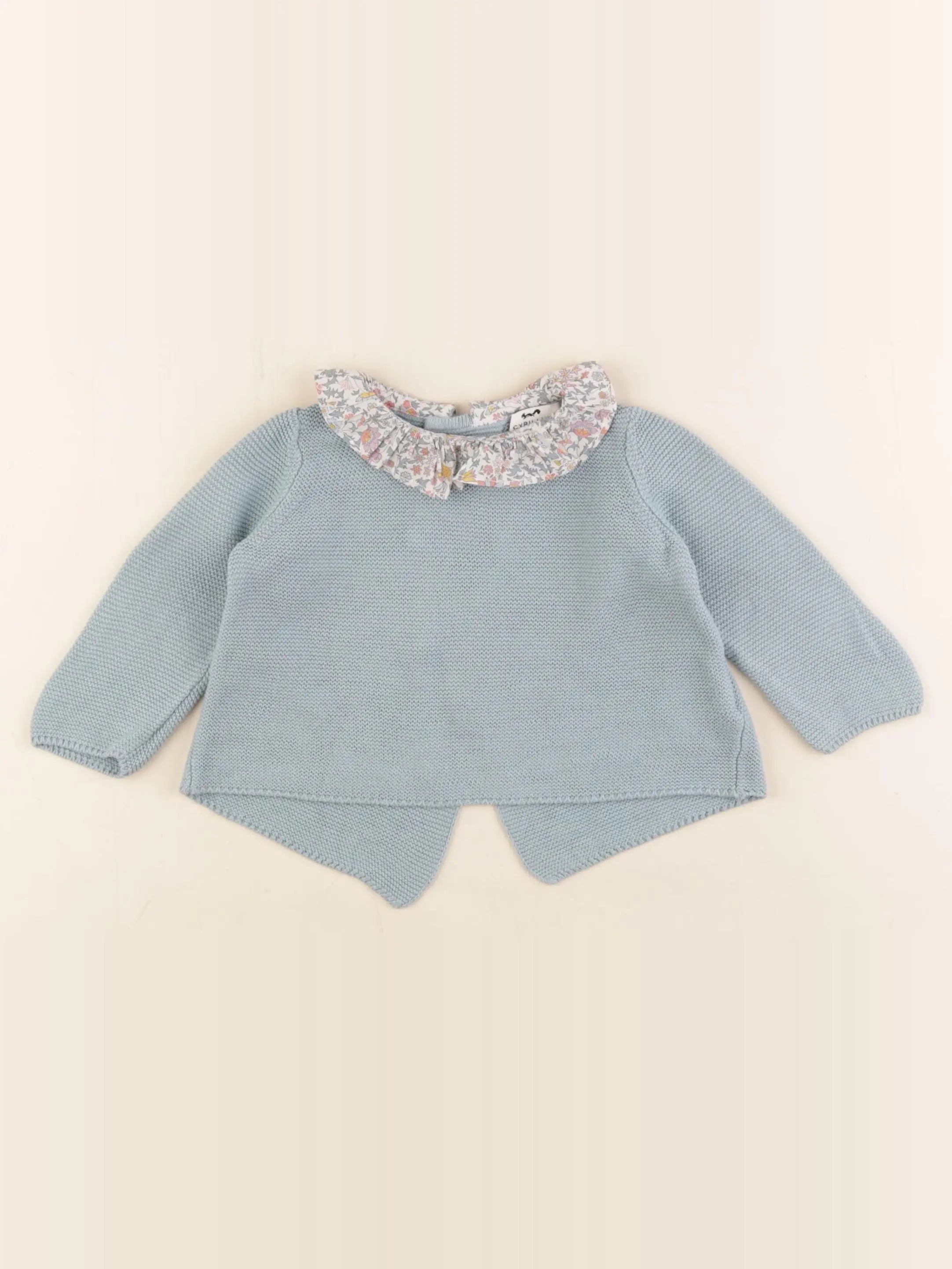 Cyrillus - pull bleu - 6 mois