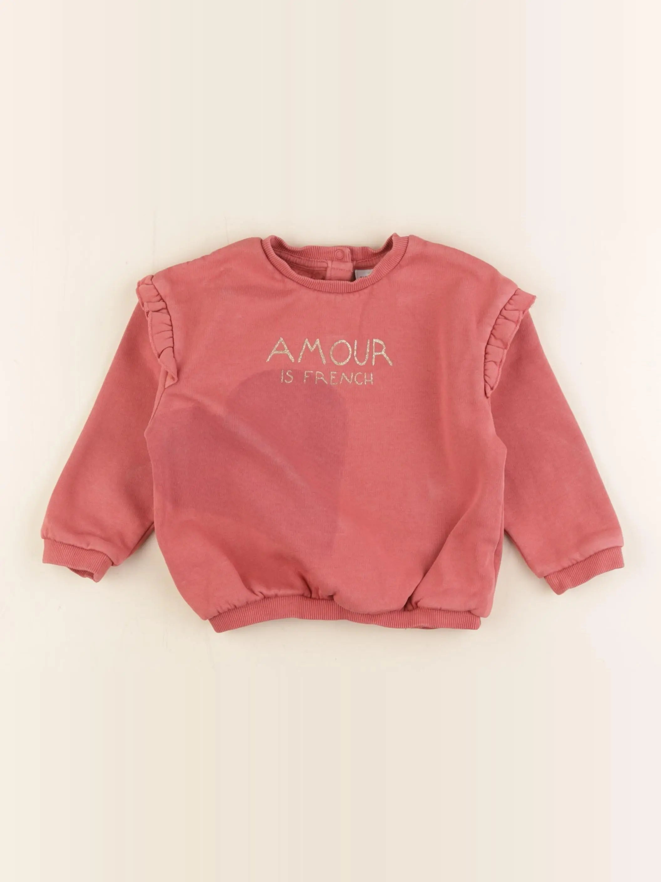 Tape à l'oeil - sweat rose - 24 mois