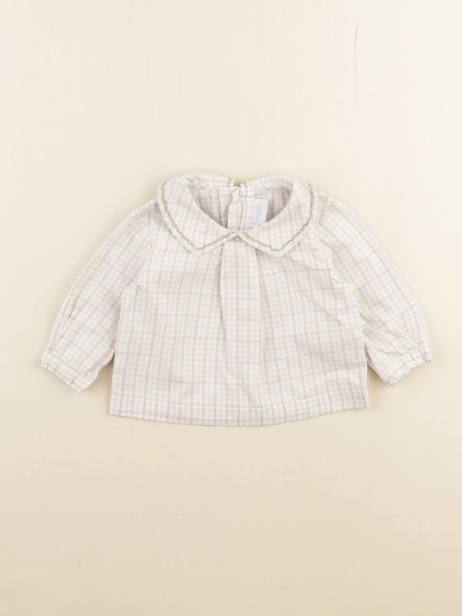 Jacadi - blouse bleu - 1 mois