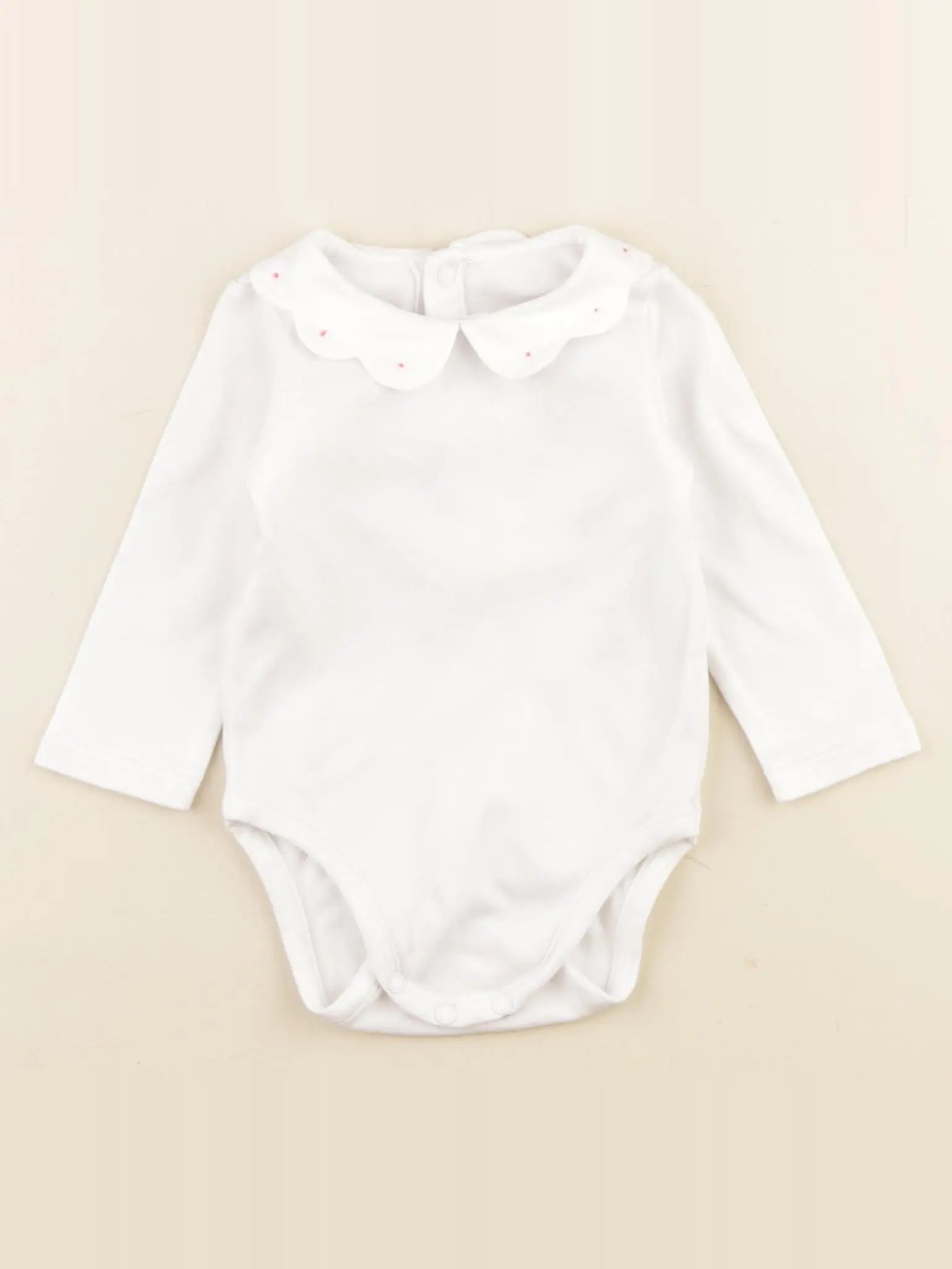 Jacadi - body à col blanc - 6 mois