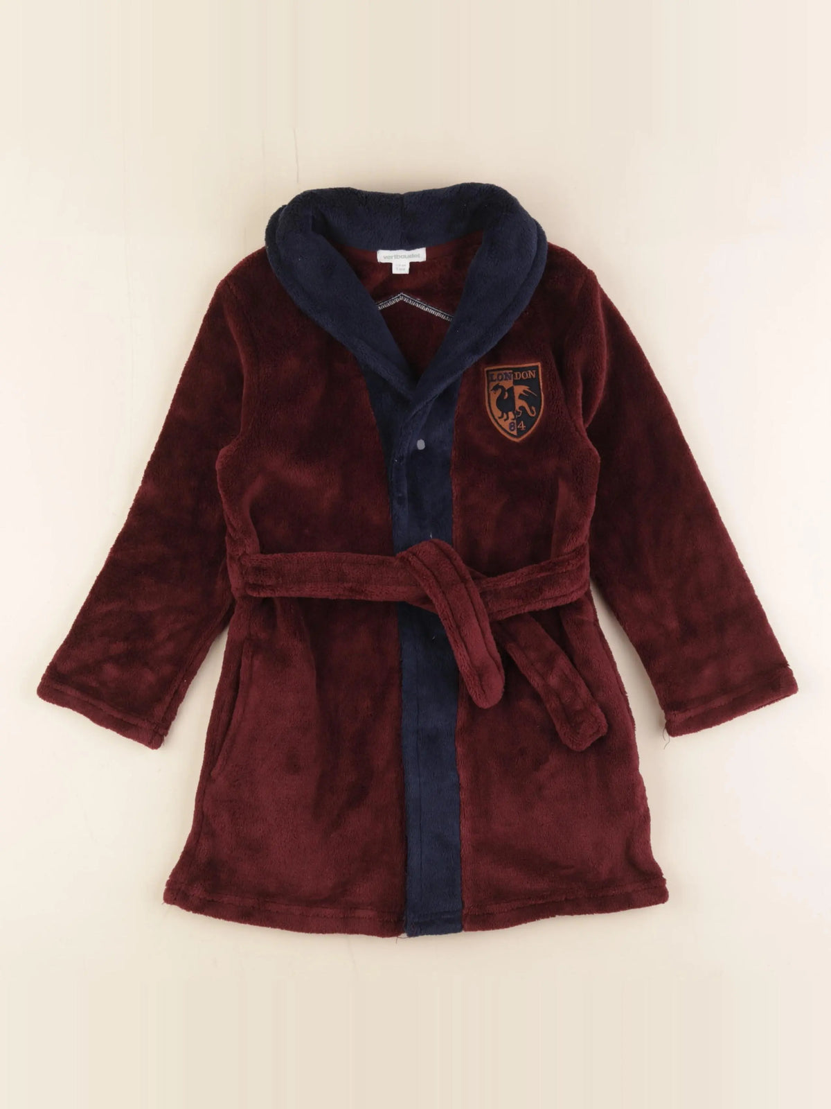 Vertbaudet - robe de chambre rouge - 5 ans