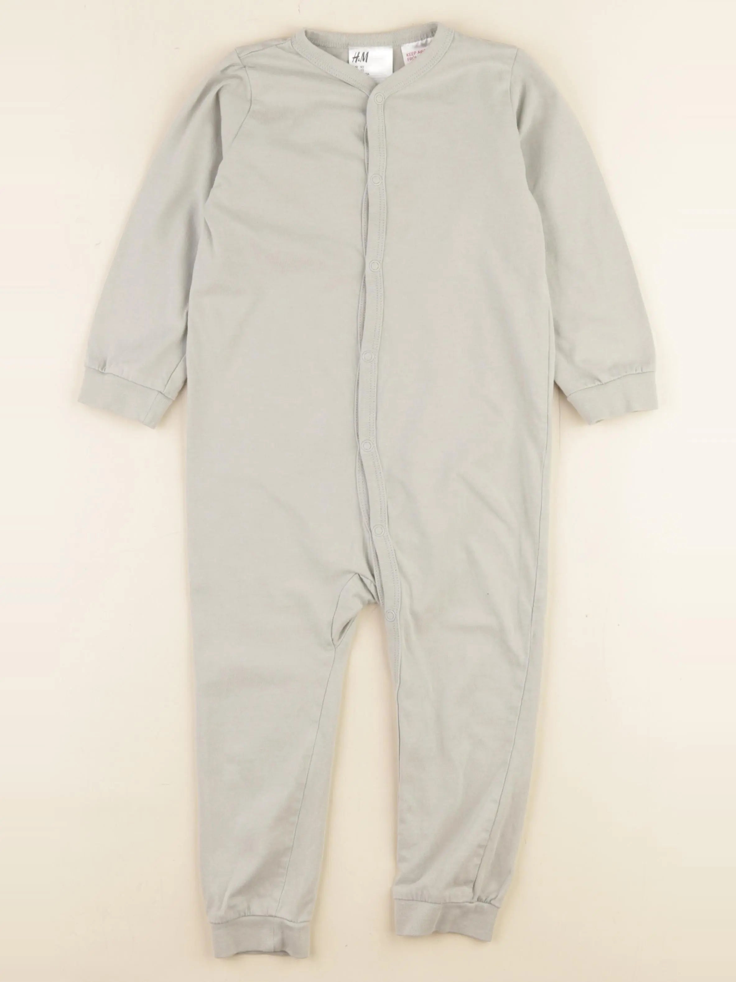 H&M - pyjama coton bleu - 18/24 mois