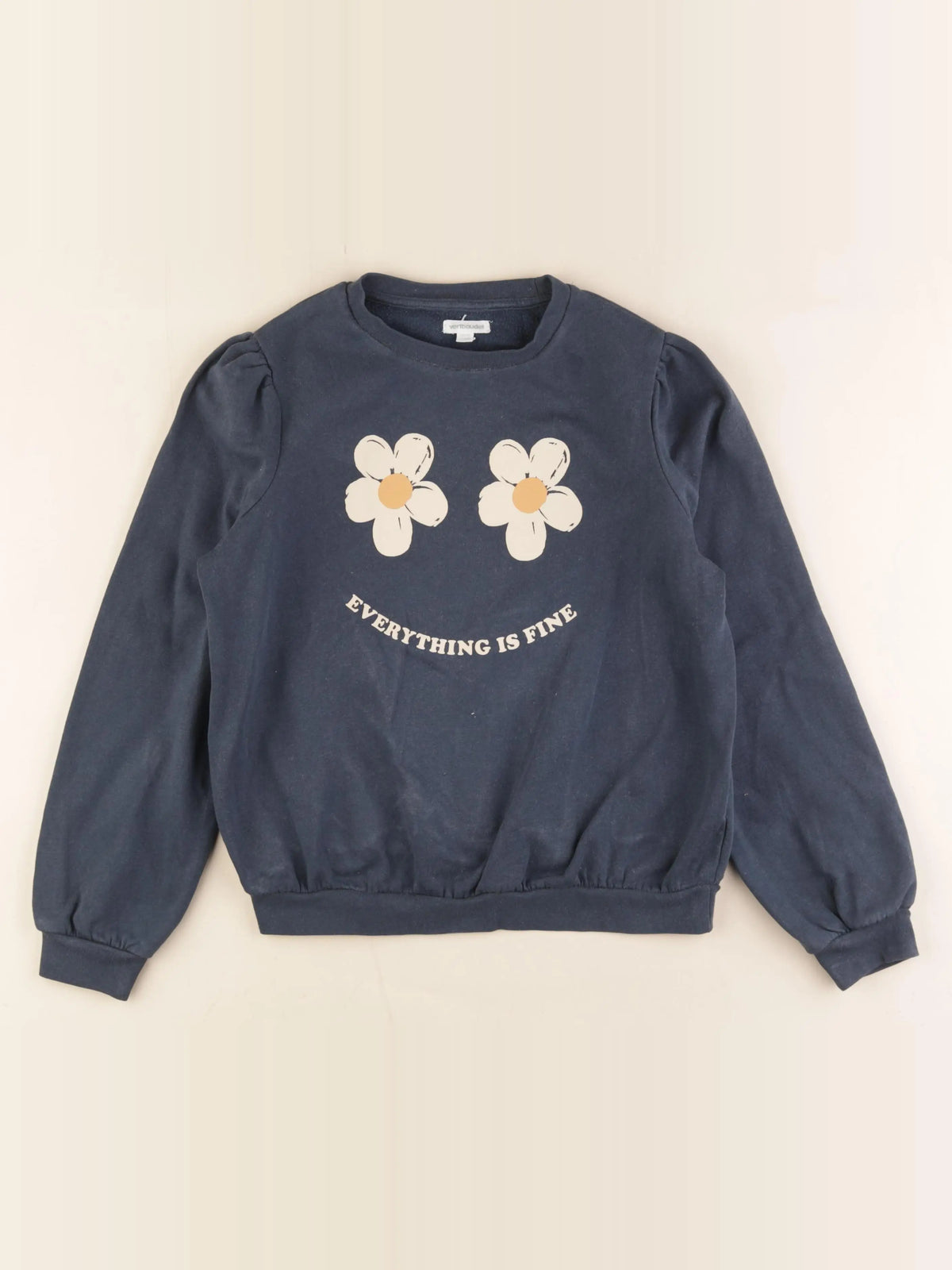 Vertbaudet - sweat bleu - 10 ans